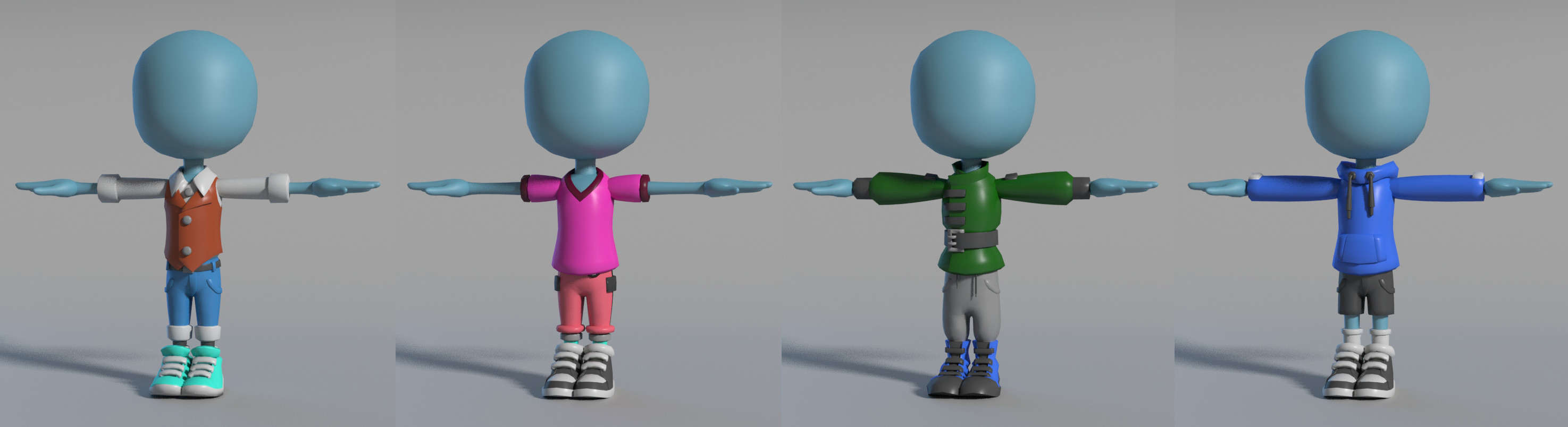 Clothing Tests to solidify borders and style. 