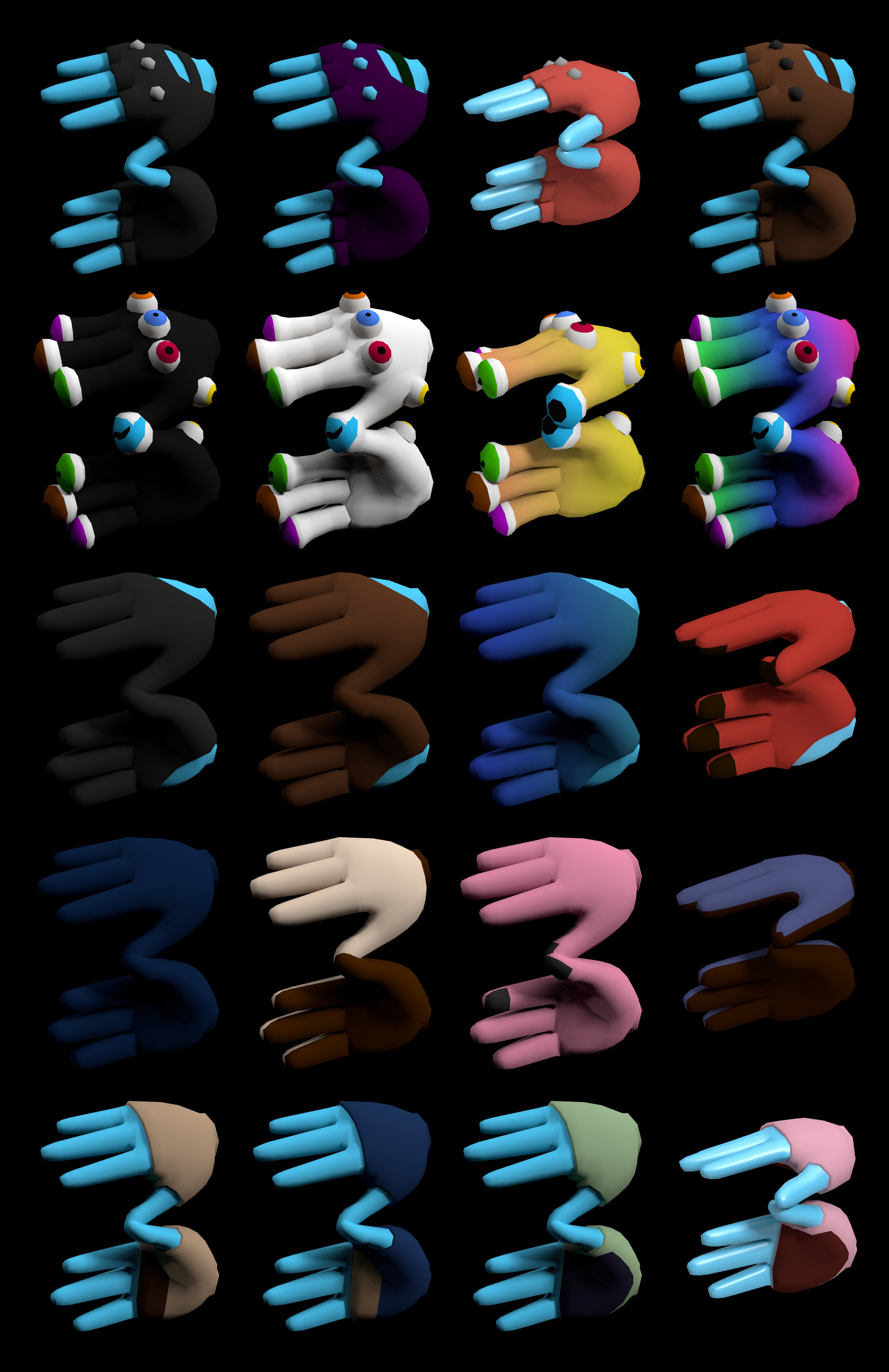 Gloves I made for the game. 