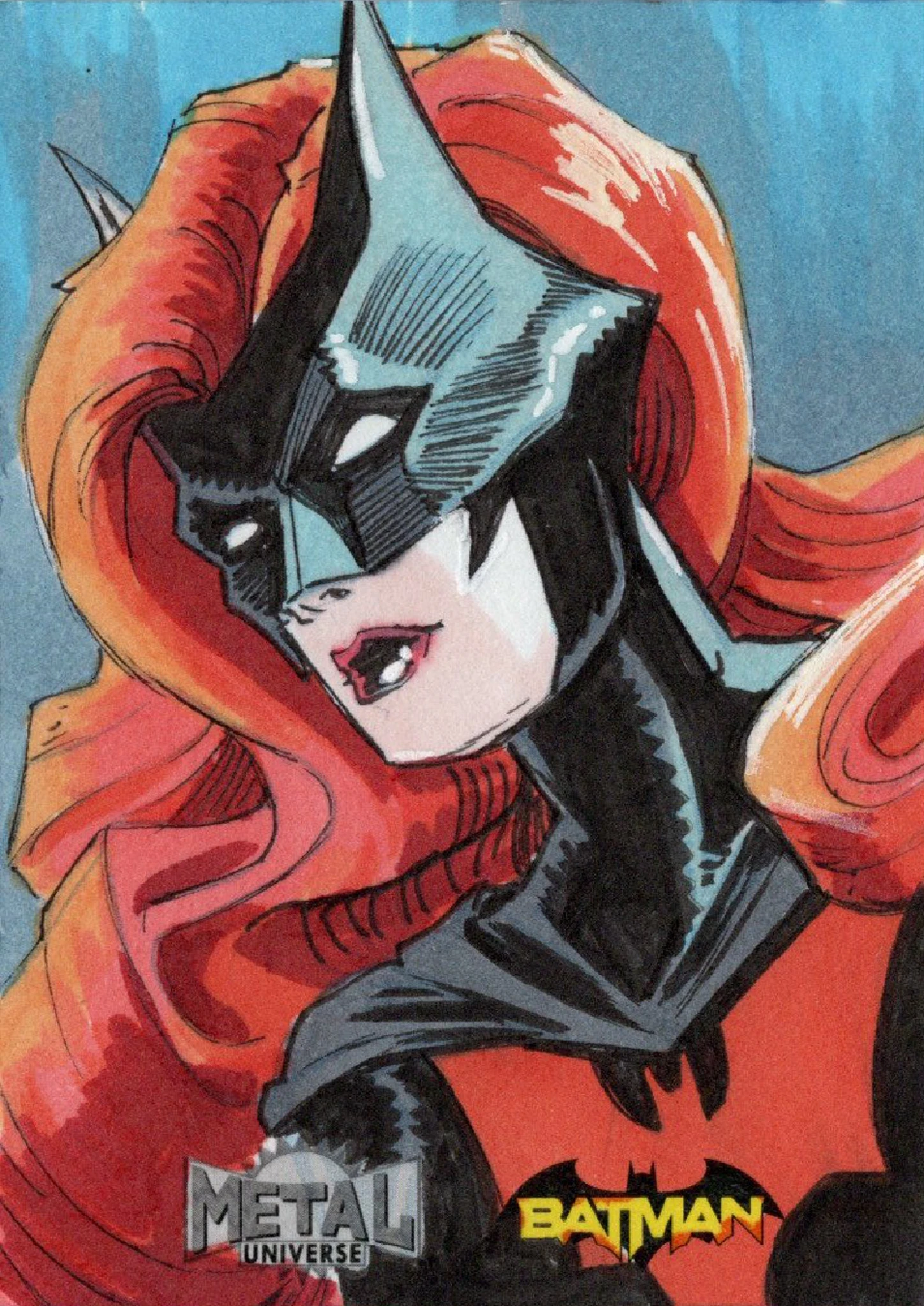 Batwoman - Skybox Metal Universe Batman Sketch Card