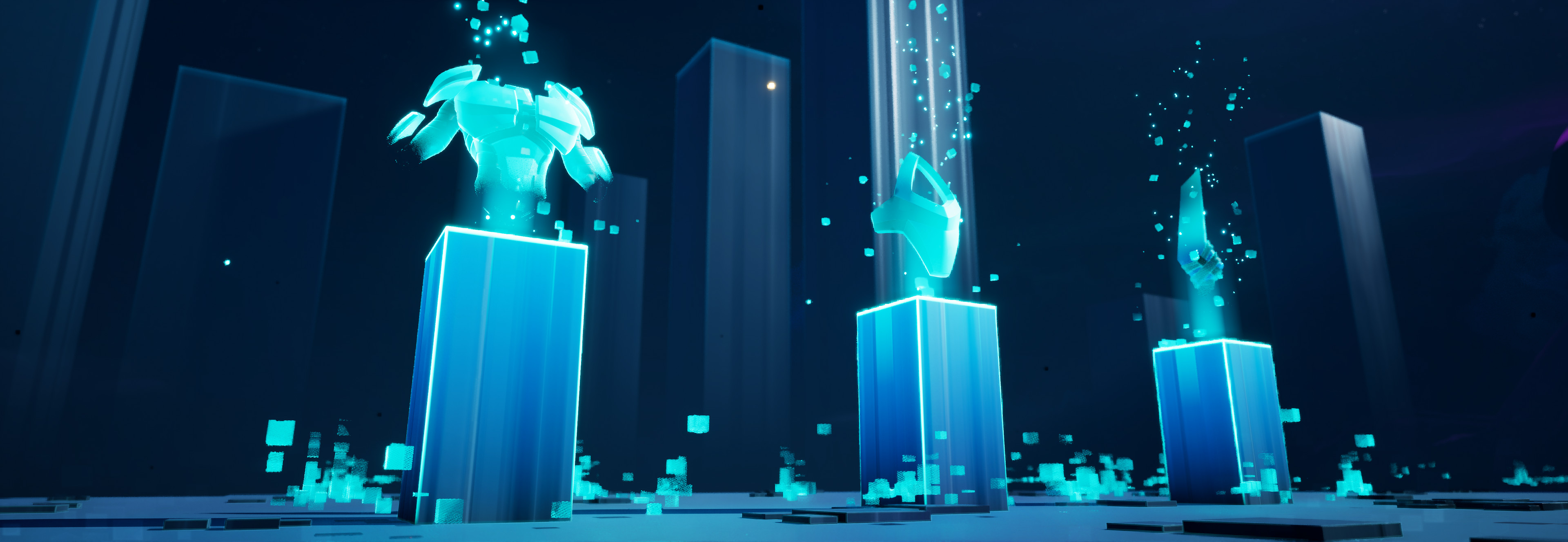 Made the visual setup and shaders for the equipment stations.