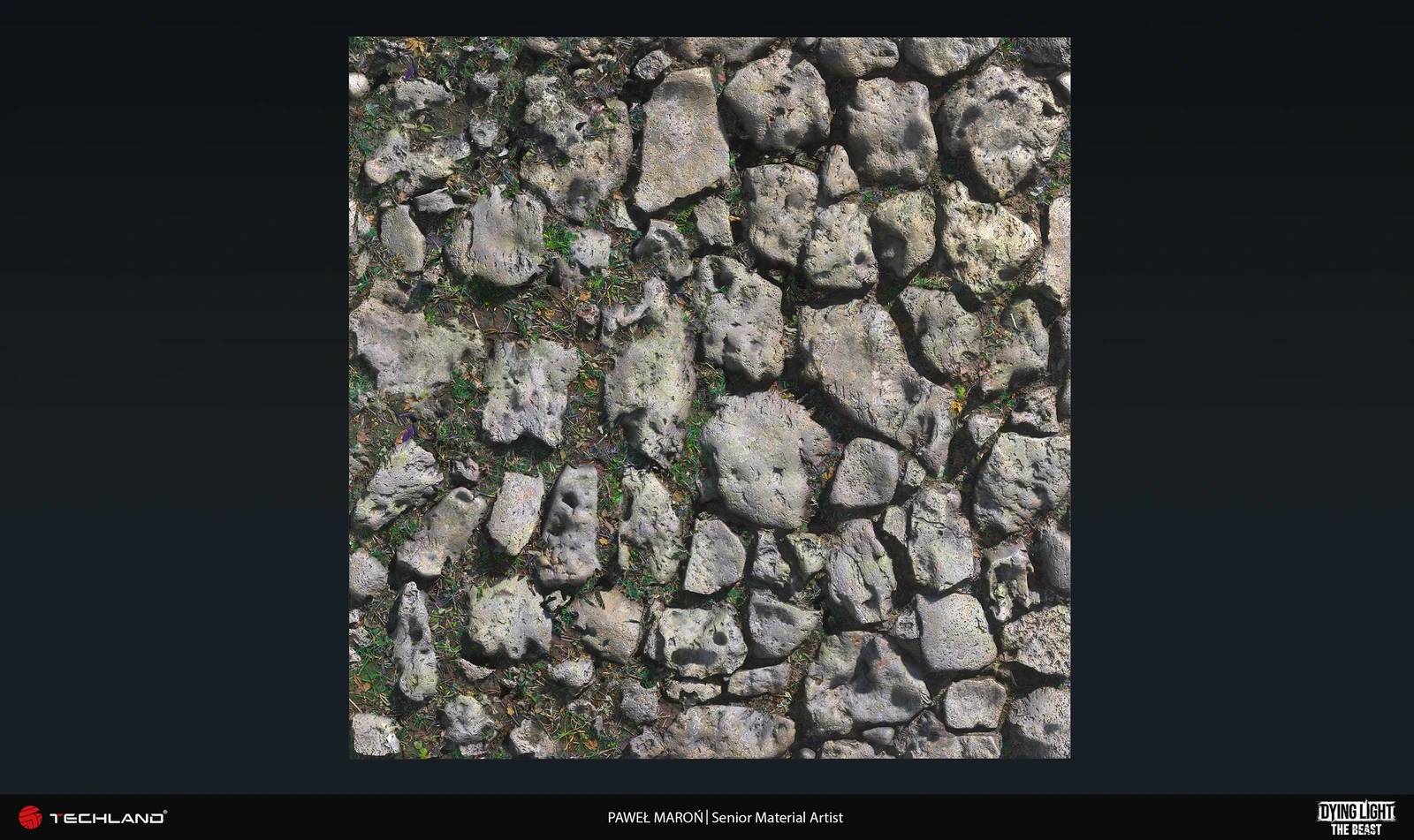 Two layers blended by our city Height Map, depth map from shader plus small detail mask to get extra info on the edges