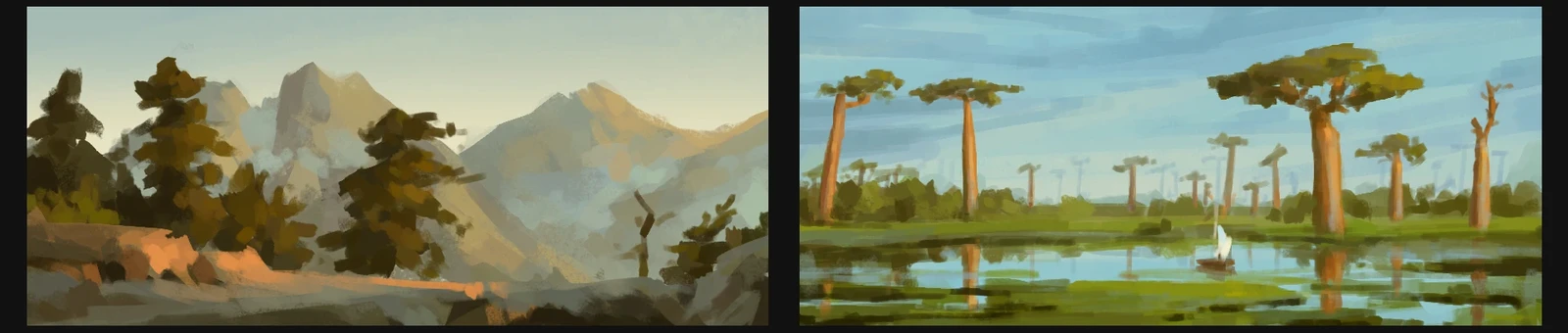 Small Color thumbnail studies