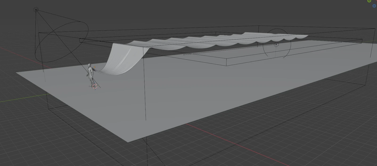 Cloth sim done in Blender.