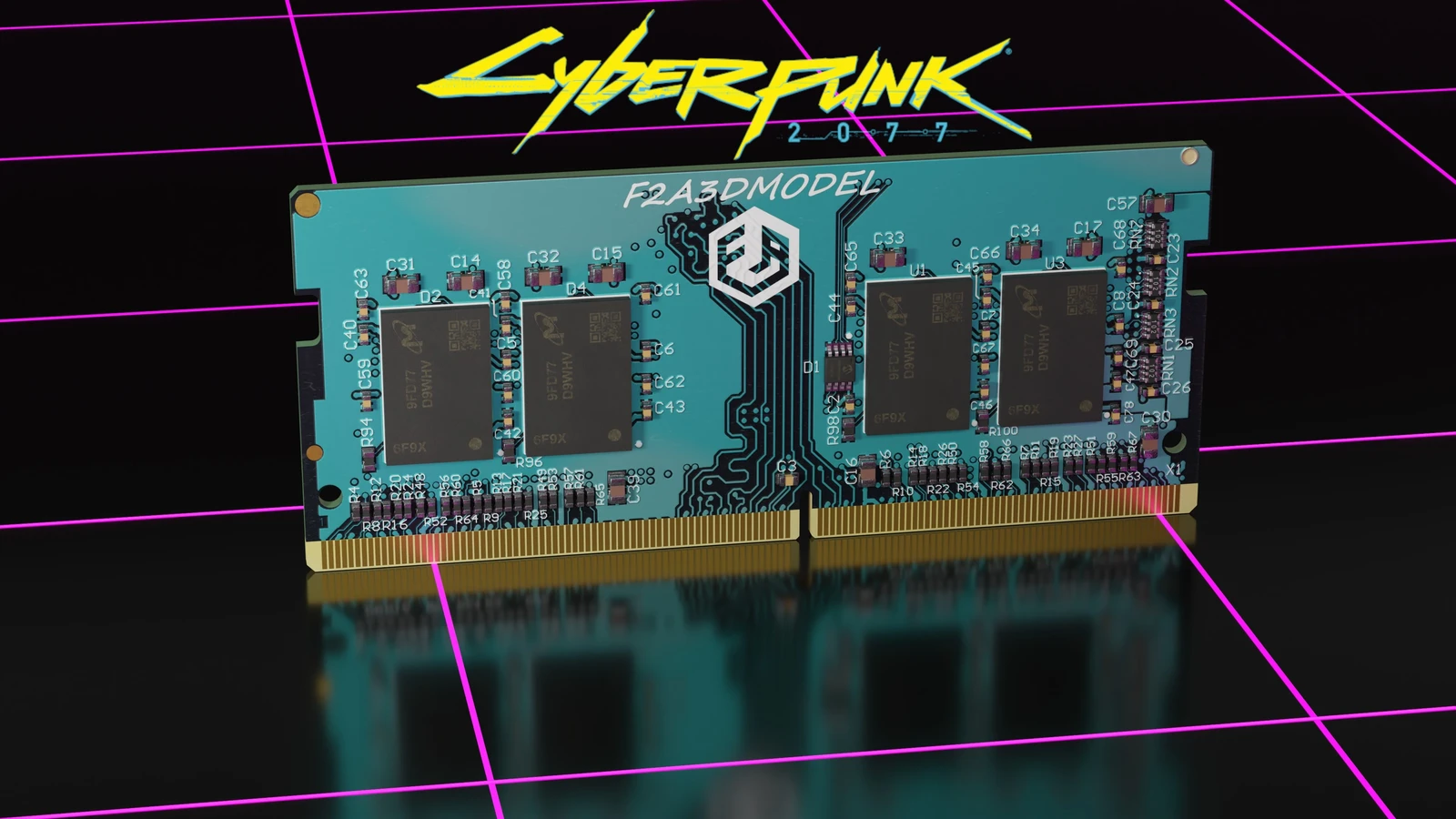 render memory ddr4 blue