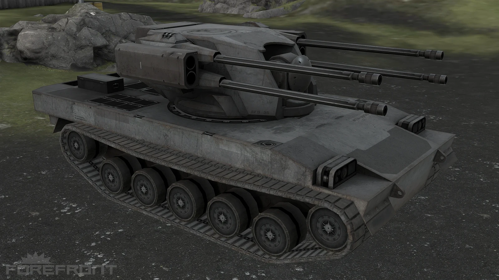 The vehicle as it appears in game