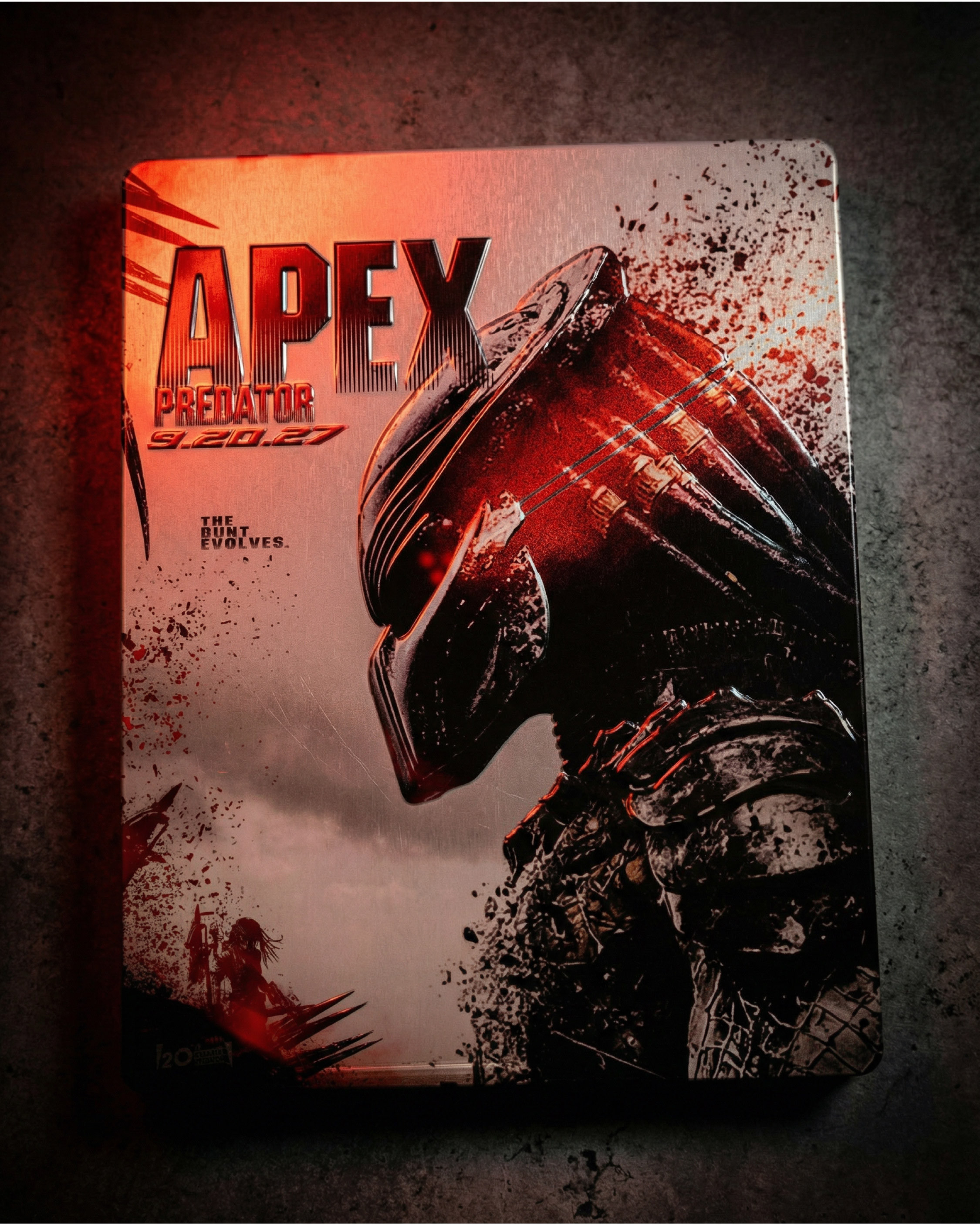 Variant steelbook edition with embossed lettering and red cinematic lighting
