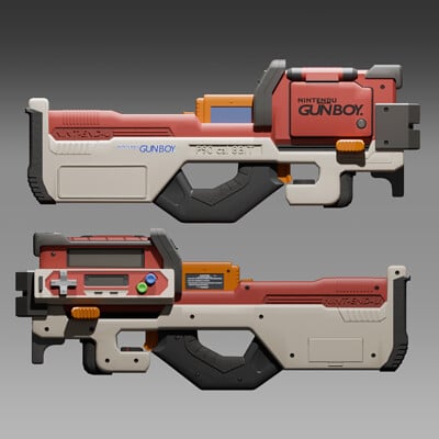 Retro gaming P90 skin