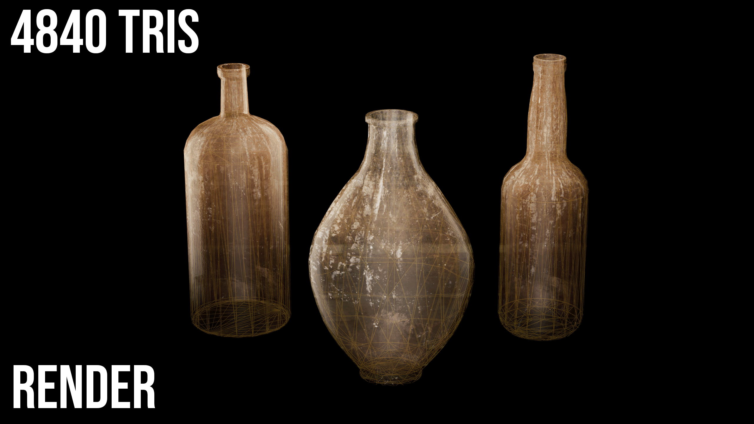 Breakdown of the bottles