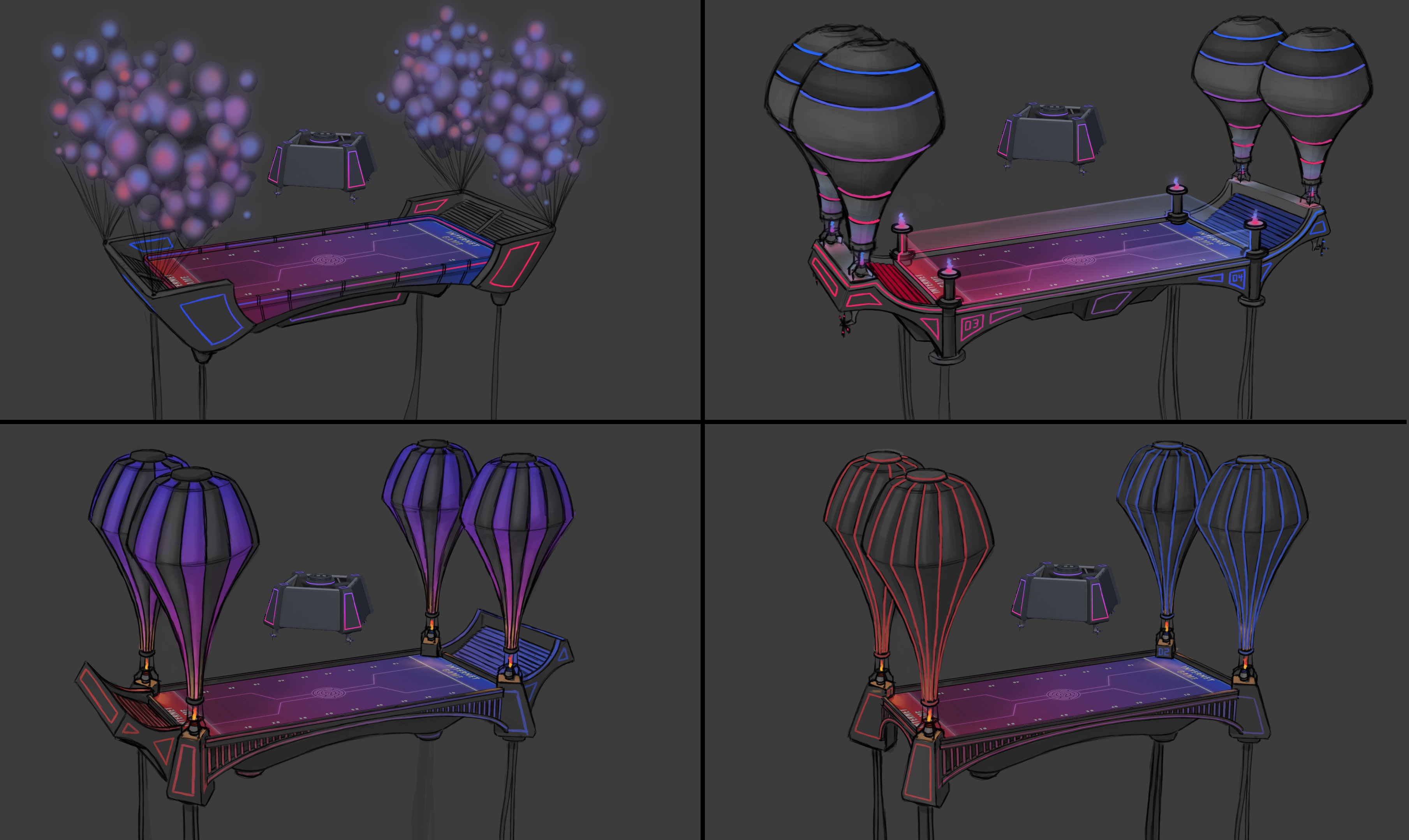 CEO wanted more of a sci-fi vibe. Concepts for that change. 