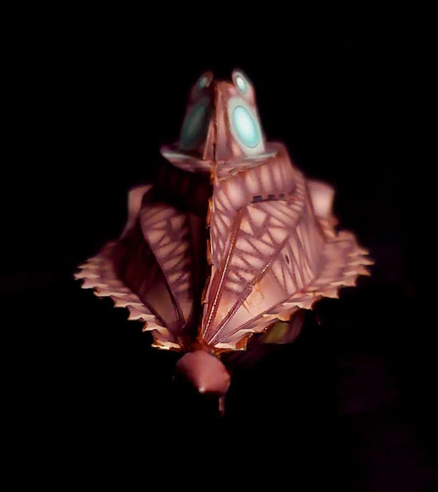 20,0000 Leagues Under the Sea - Nautilus Paper Card Model. Build by Dale Jackson. Designed by Kevin Kittle. Free Model at: https://www.disneyexperience.com/activities/models/20klus_model.php?