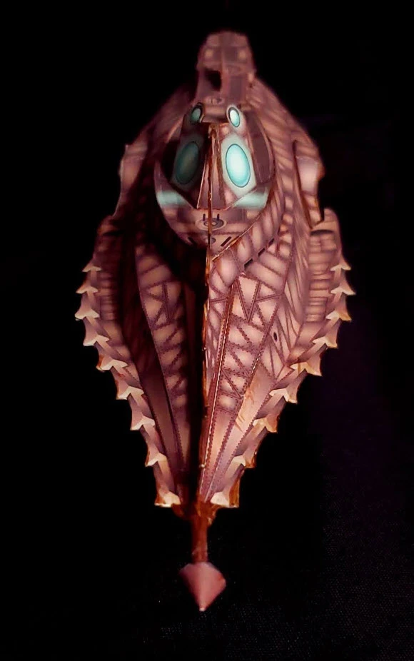 20,0000 Leagues Under the Sea - Nautilus Paper Card Model. Build by Dale Jackson. Designed by Kevin Kittle. Free Model at: https://www.disneyexperience.com/activities/models/20klus_model.php?