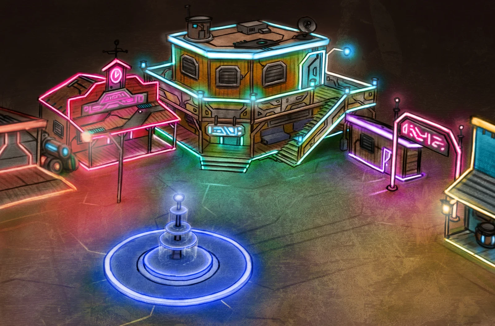 Final concept of town. 