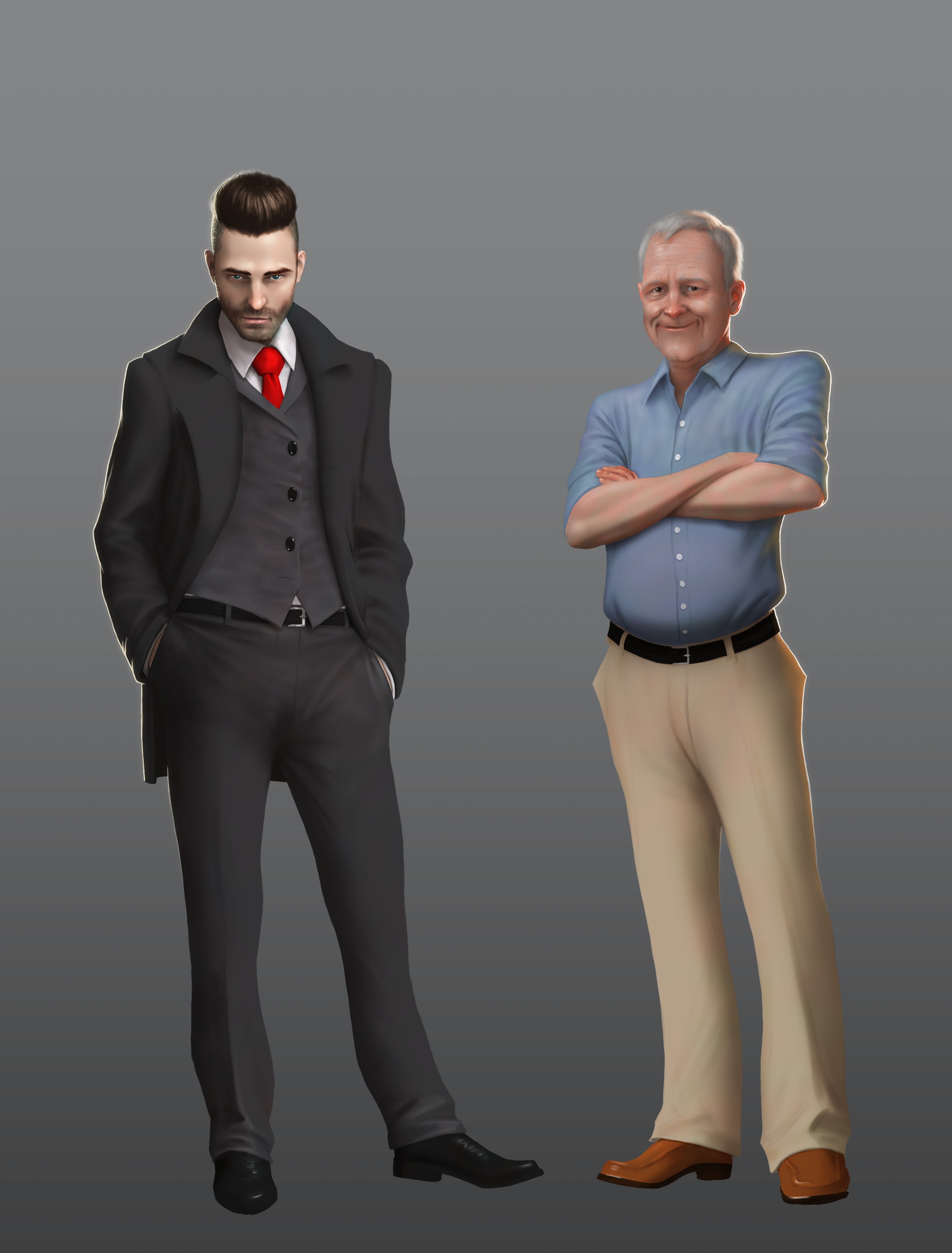 Additional Character illustrations. 