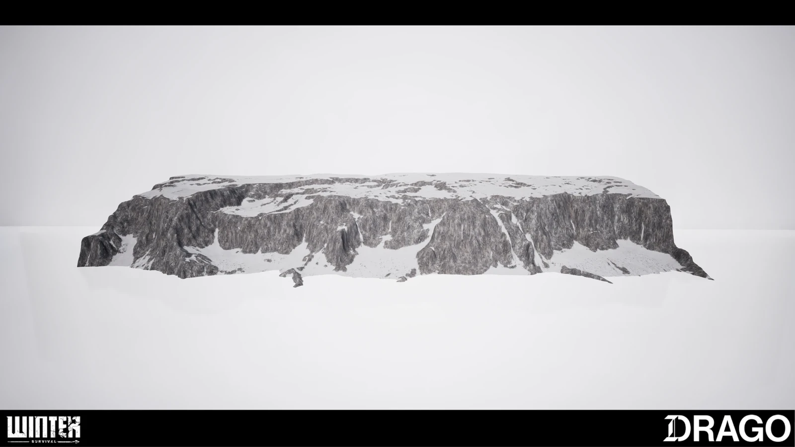 3d mesh of canyon