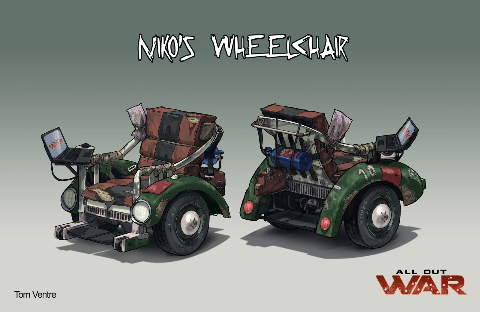 Niko is a character of All Out War, he's an engineer and so clever. he doesn't only engineering for himself, but for all his fellow travelers.