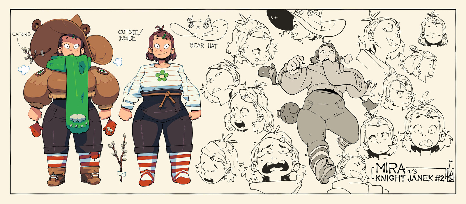 Knight Janek issue 2 character design (Mira)