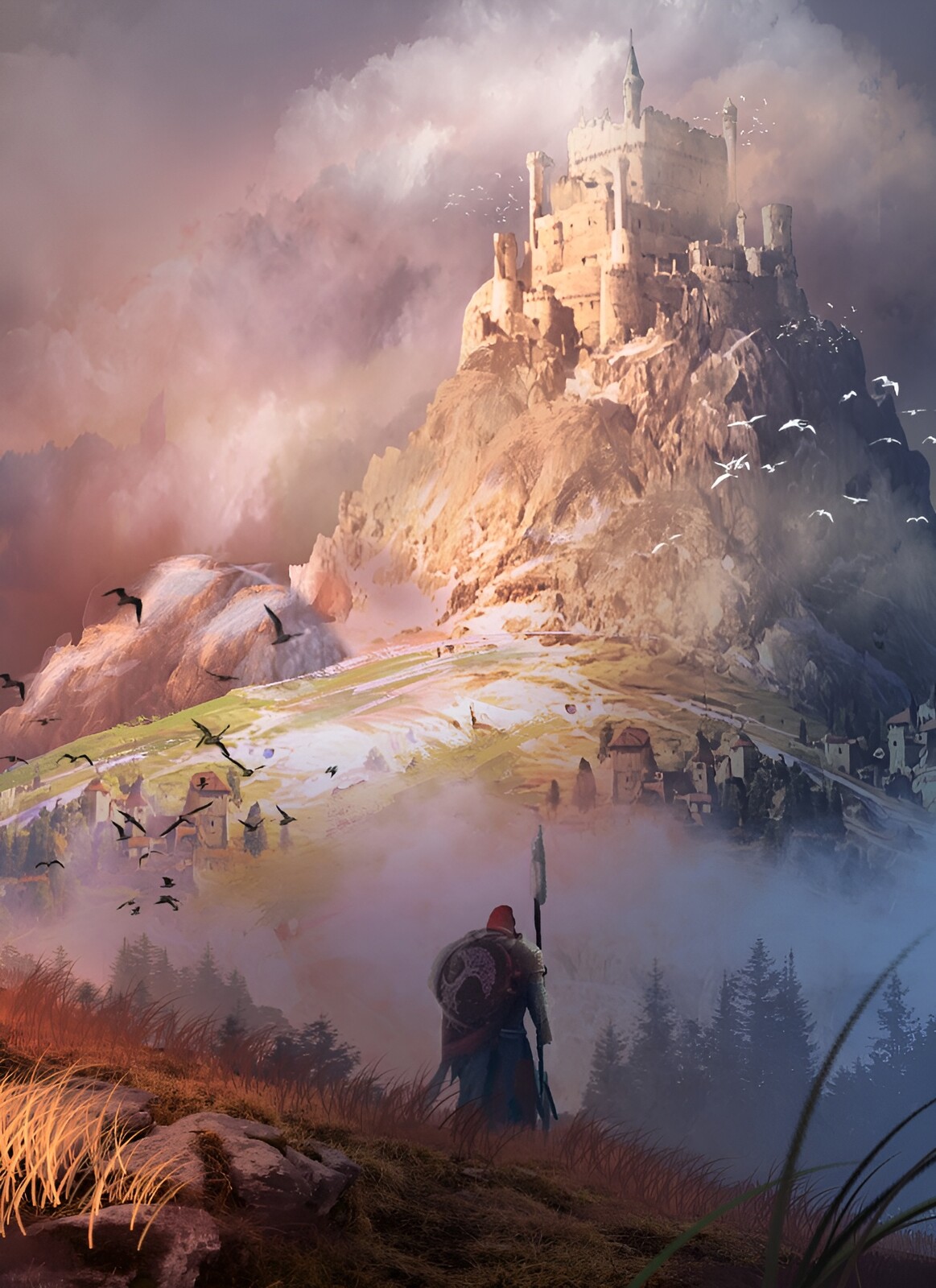 Fantasy Book Cover Castle Path
