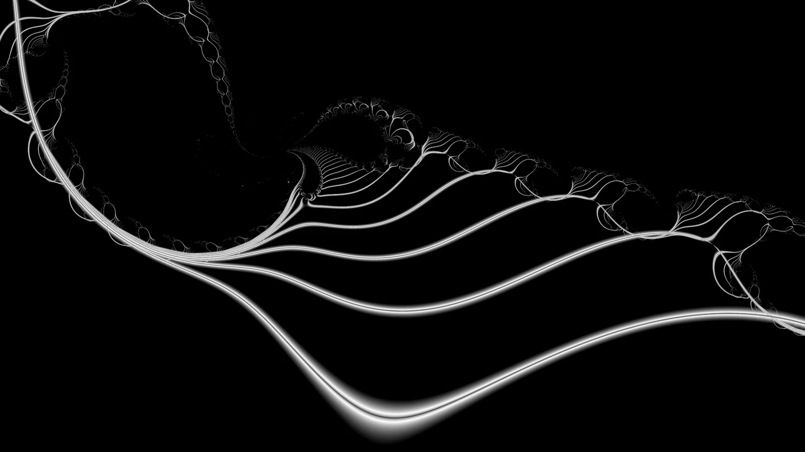 the fractal image that served as the structural basis for the artwork 