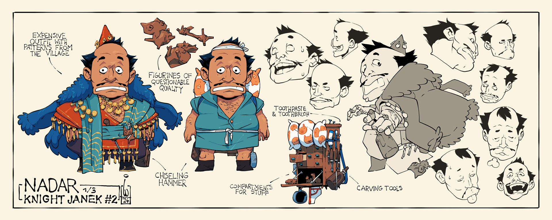 Knight Janek issue 2 character design (Nadar)