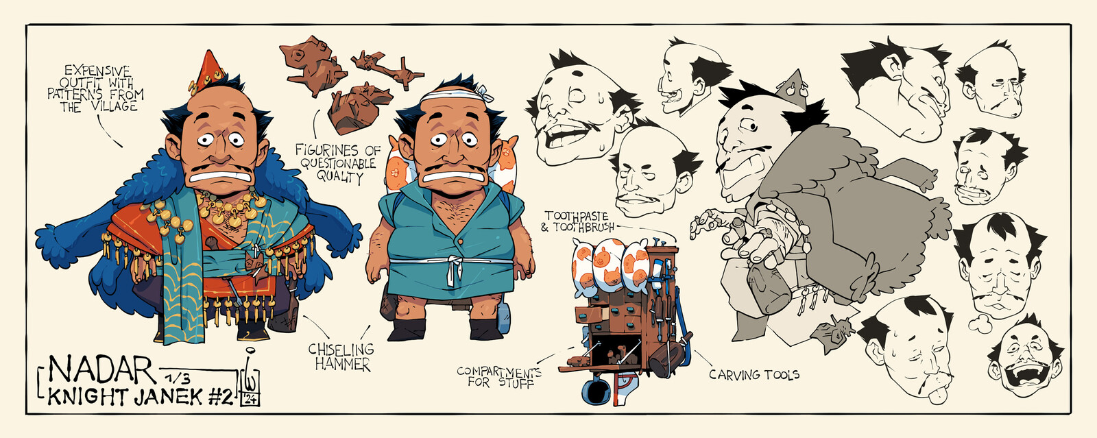 Knight Janek issue 2 character design (Nadar)