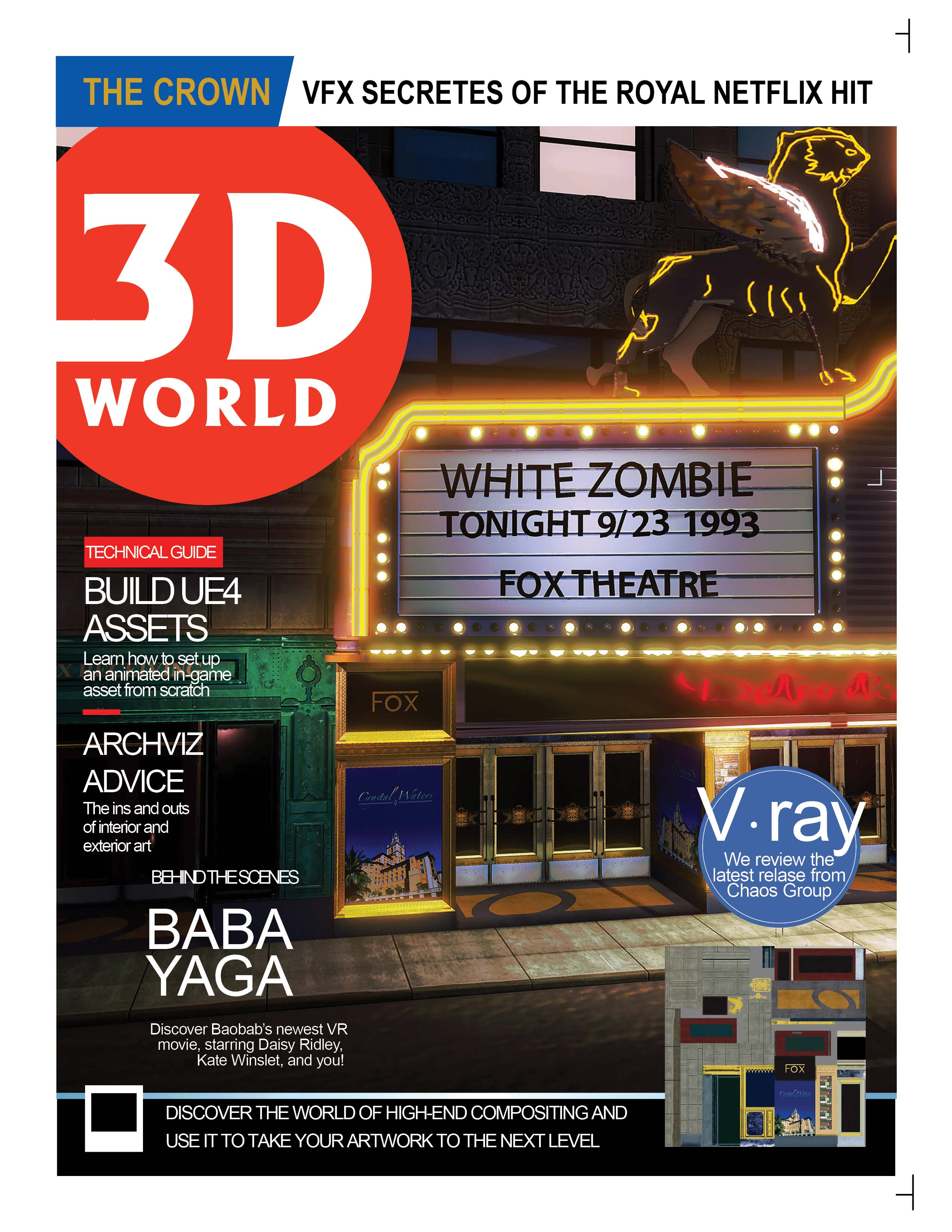 3D World magazine Mock Up The Fox Theater