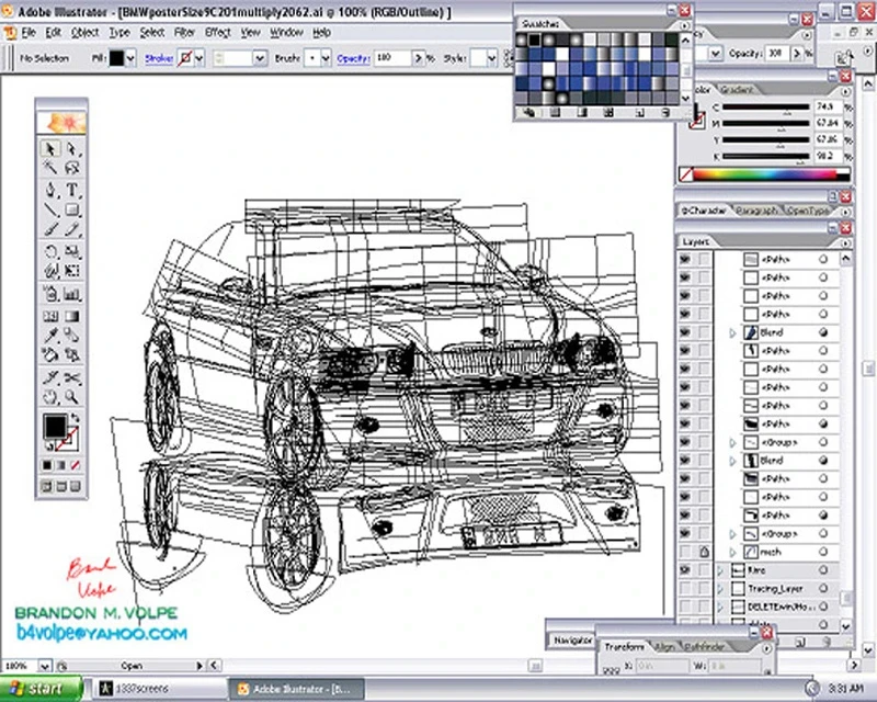 Wireframe Vector Masks