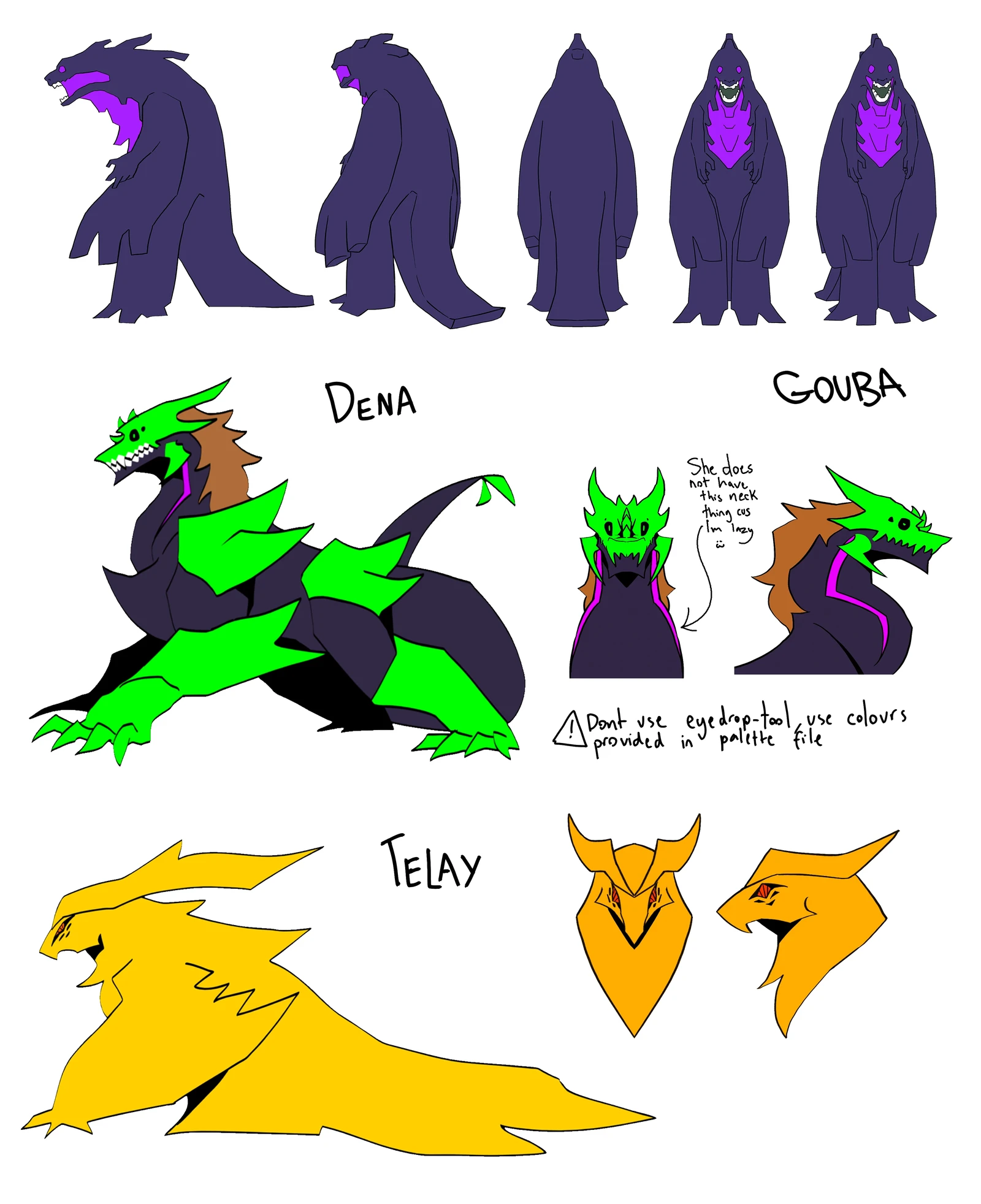 Graduate Film Monster form Reference - Photoshop