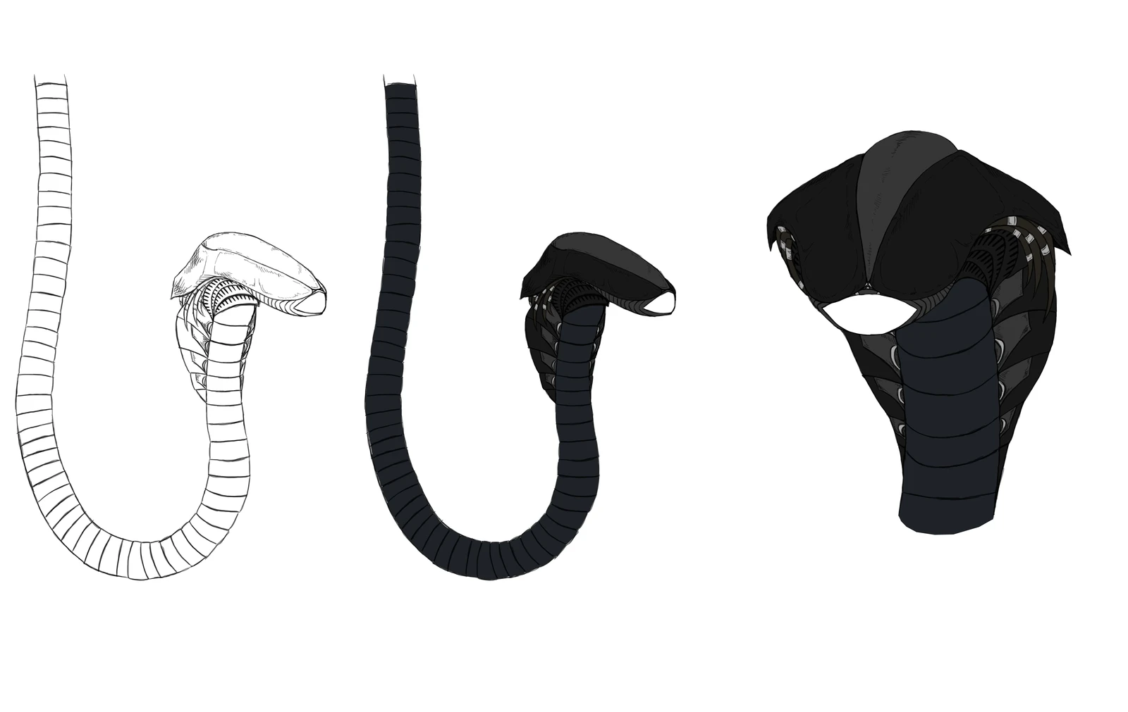 Concept illustration of a "Snake Scanner", inspired by the 1953 War of The Worlds film