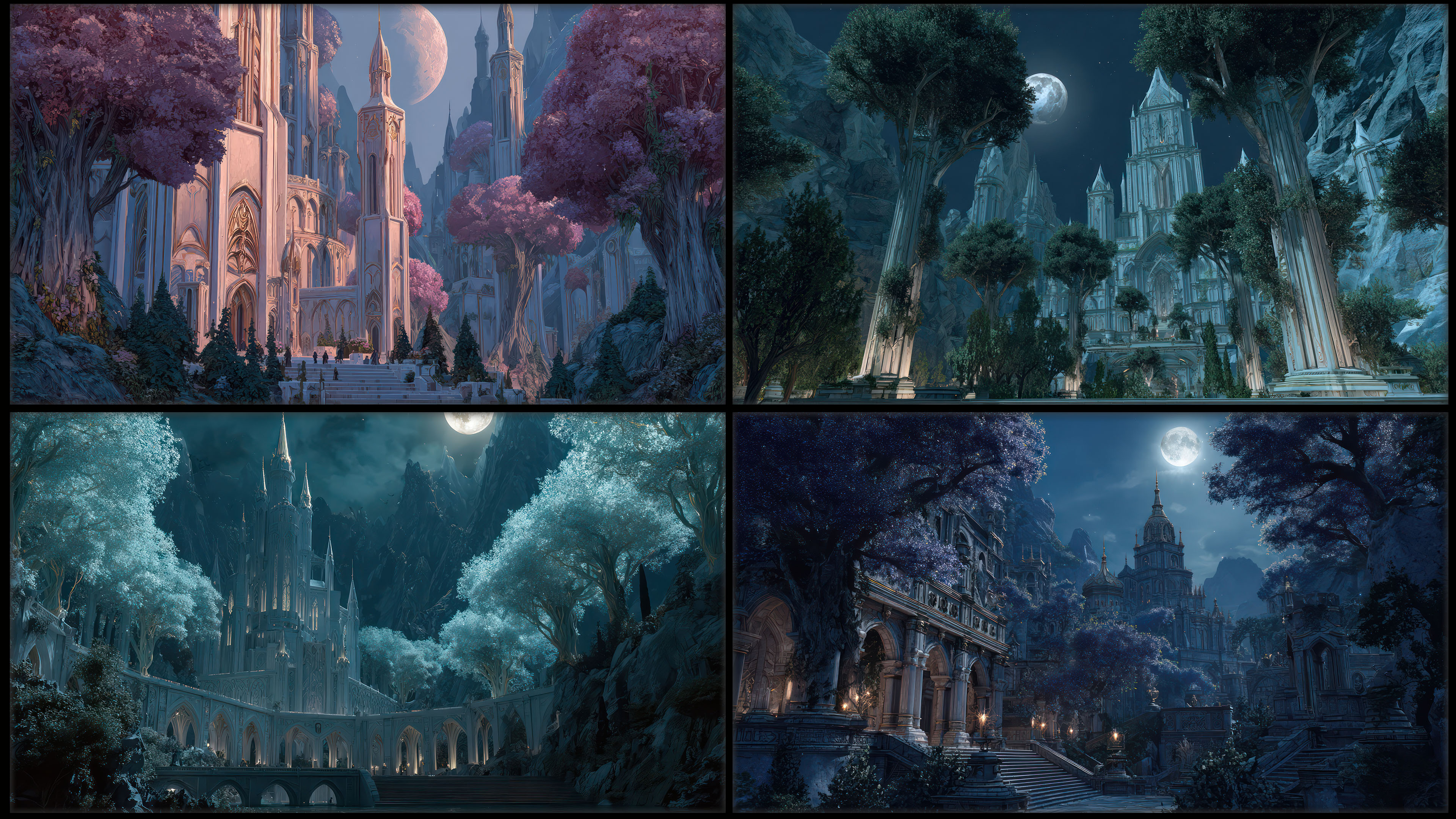 230 Ancient Elven Stronghold - Environment Concept Reference Image Pack v.512 |4K|
https://www.artstation.com/a/52085401