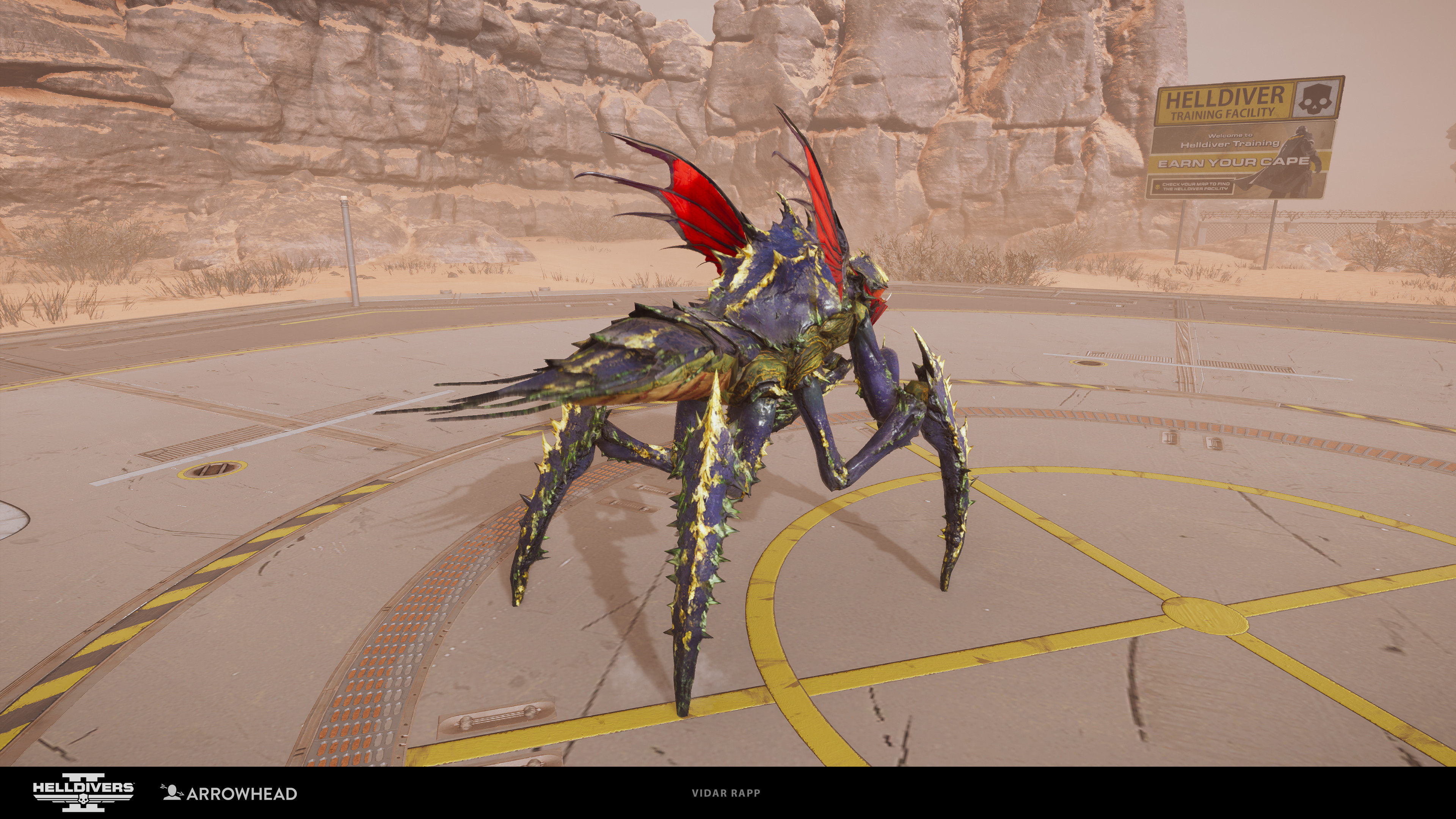 Terminid Predator Hunter back