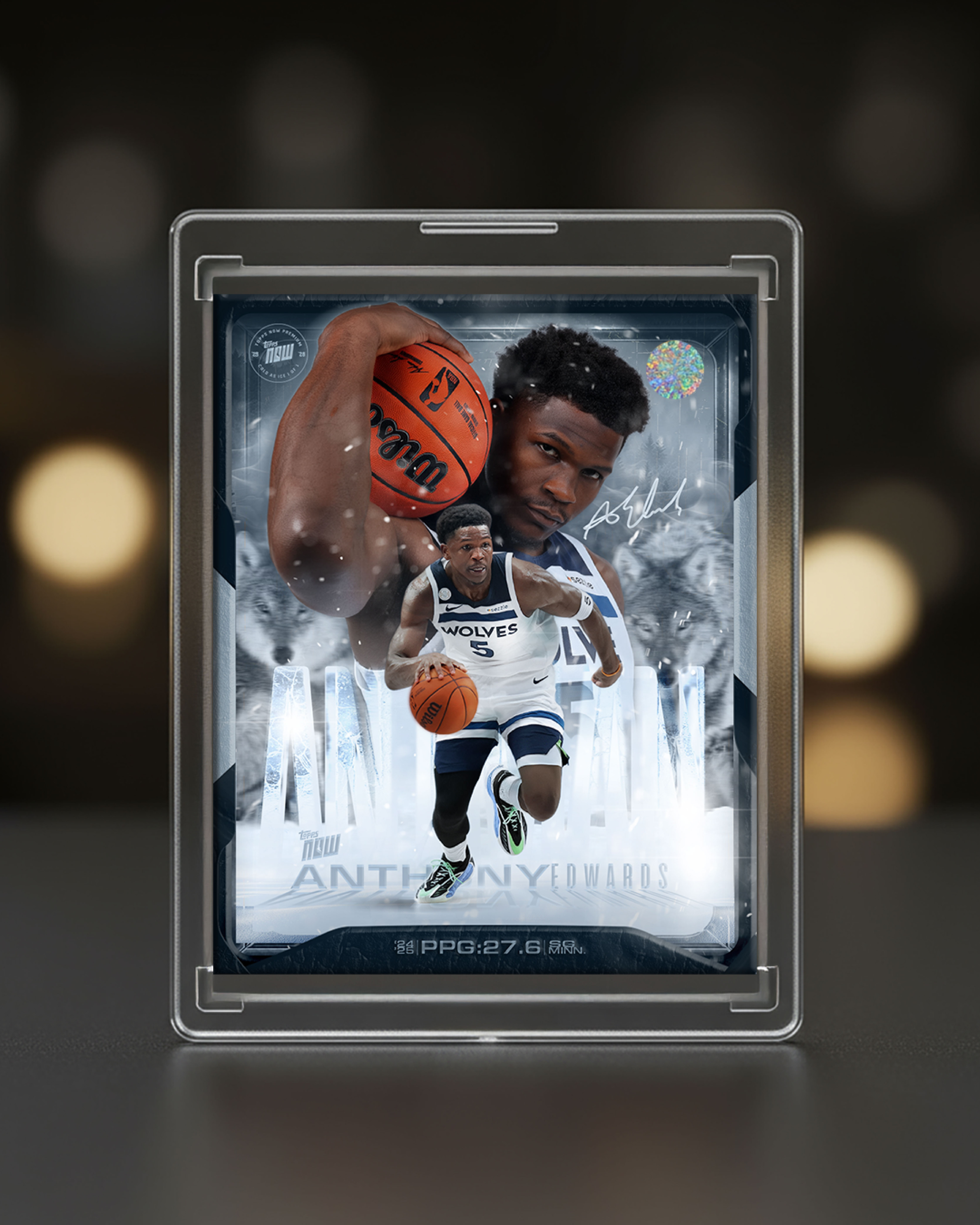 Trading card adaptation designed for premium collectible presentation.