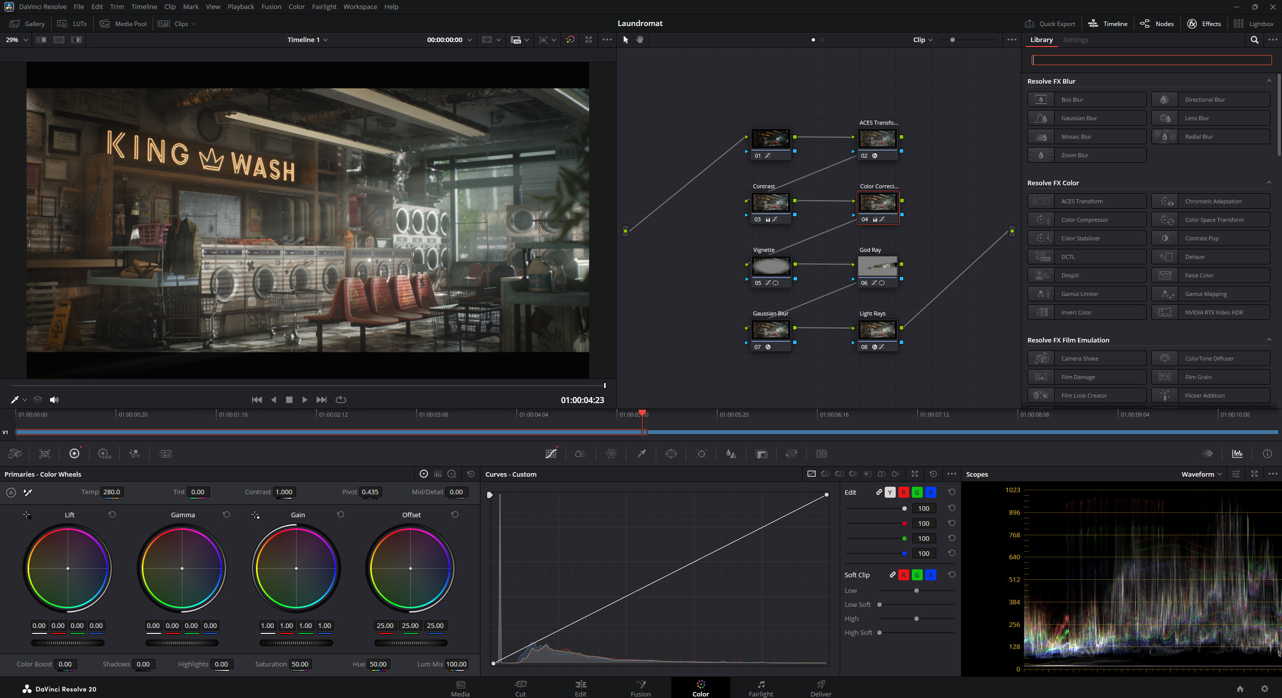 DaVinci Resolve Editor View (Day)