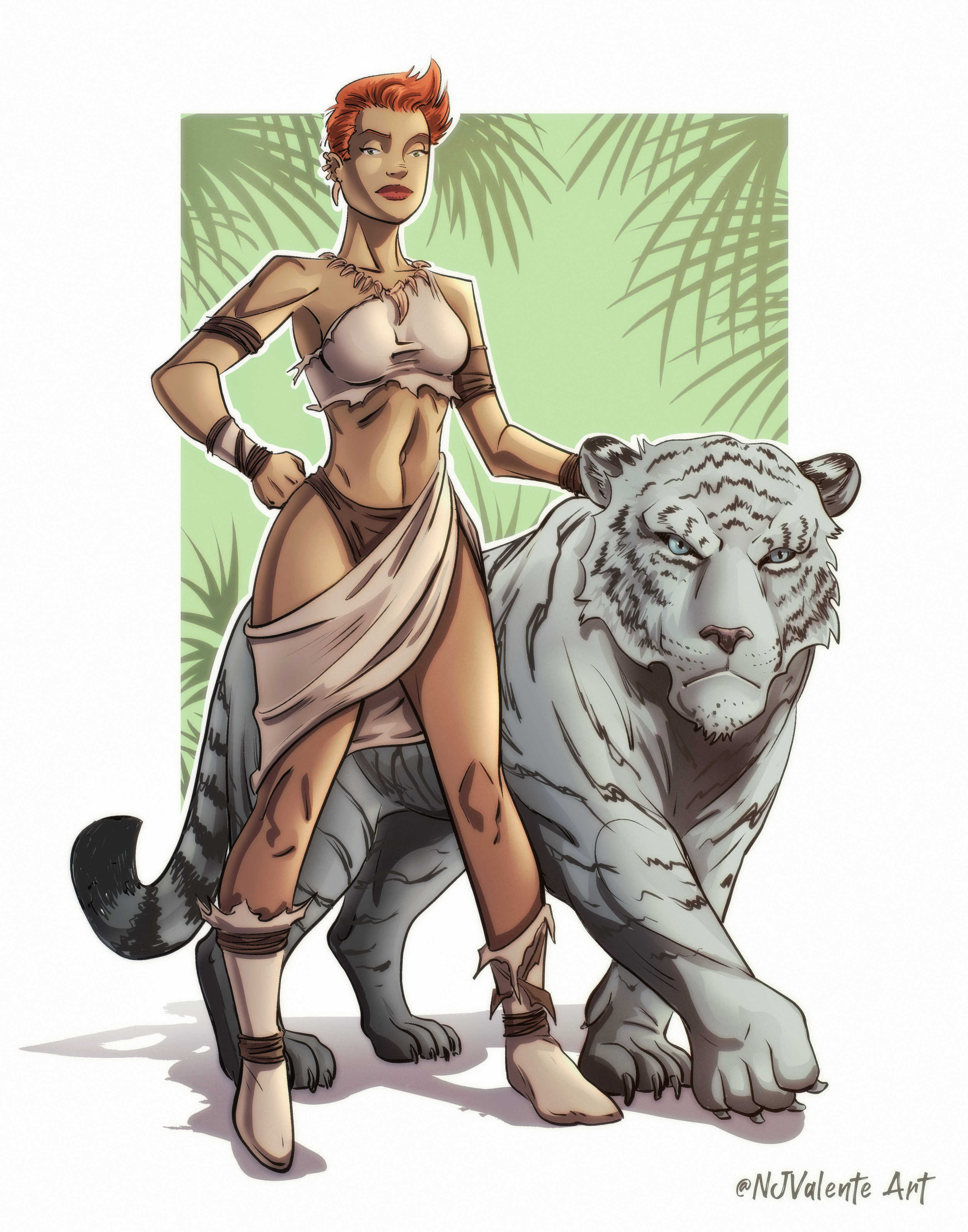 Character design and illustration done in Clip Studio Paint. 