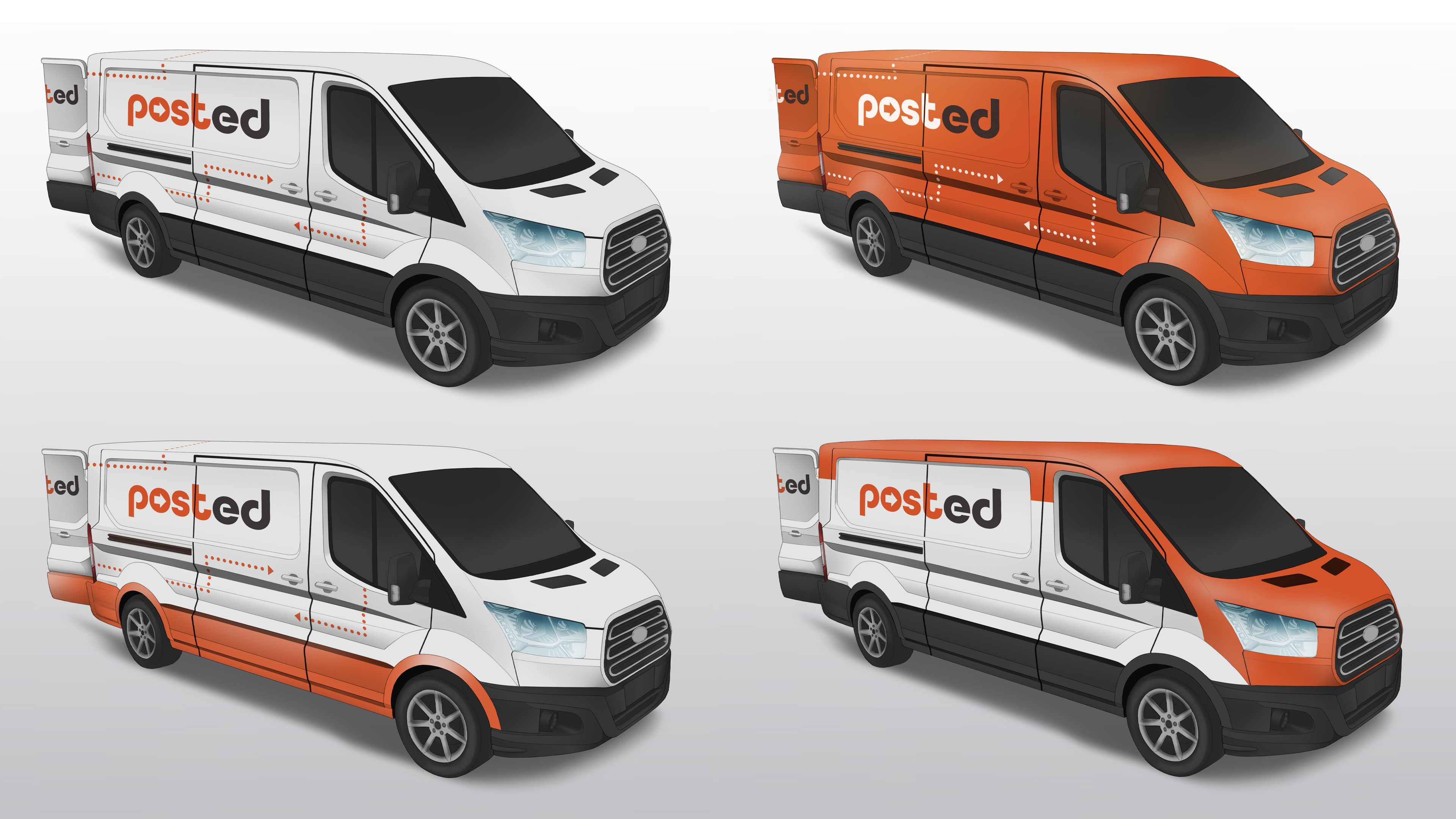 Vehicle decal concepts featuring my branding 1/3