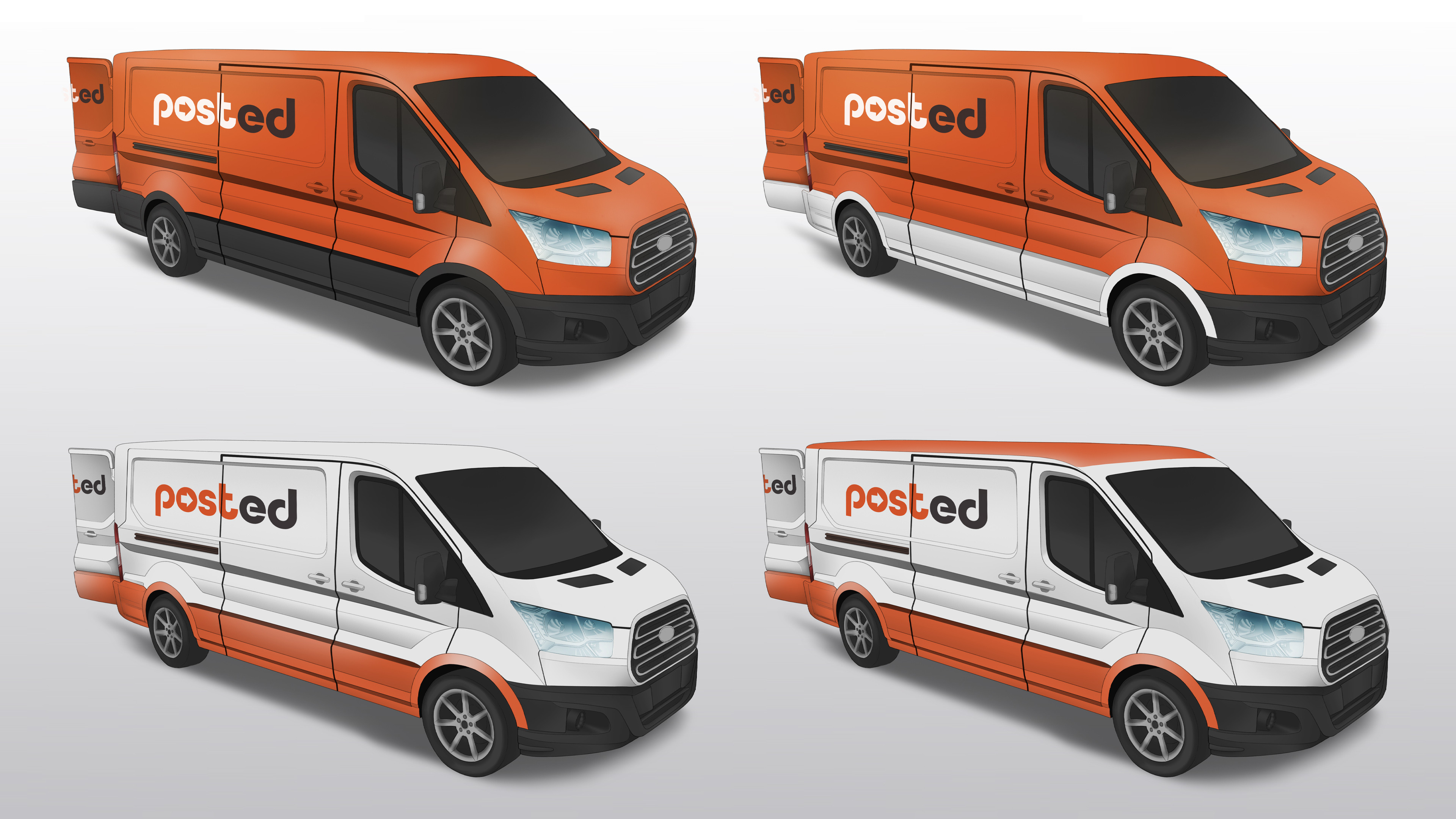 Vehicle decal concepts featuring my branding 1/3