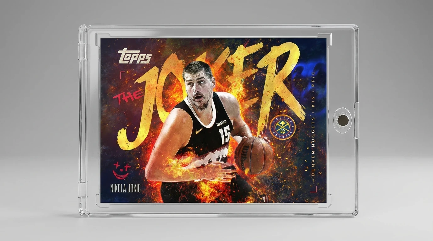 Protective case visualization inspired by graded trading cards, reinforcing rarity, collectibility, and long-term value.