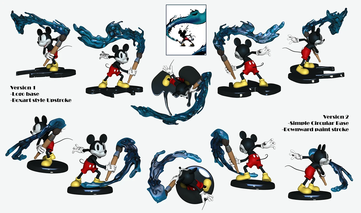 Early 3d test compositions