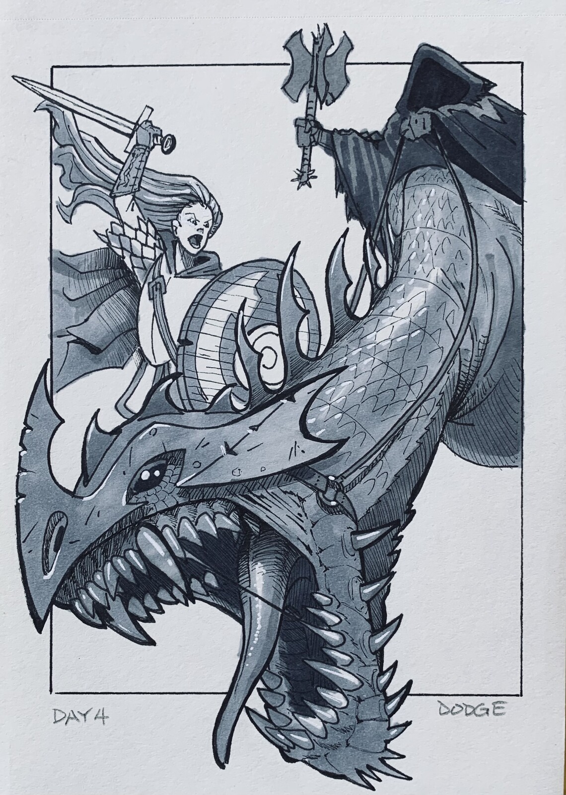 Inktober 2023 LotR Theme