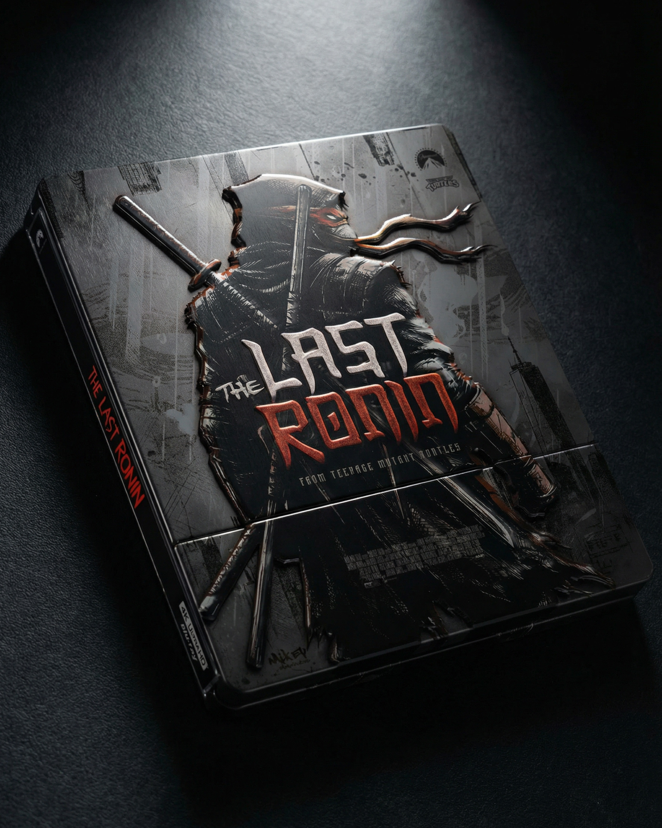 Angled product mockup showcasing depth, reflections, and surface detail to simulate real-world photography and retail presentation