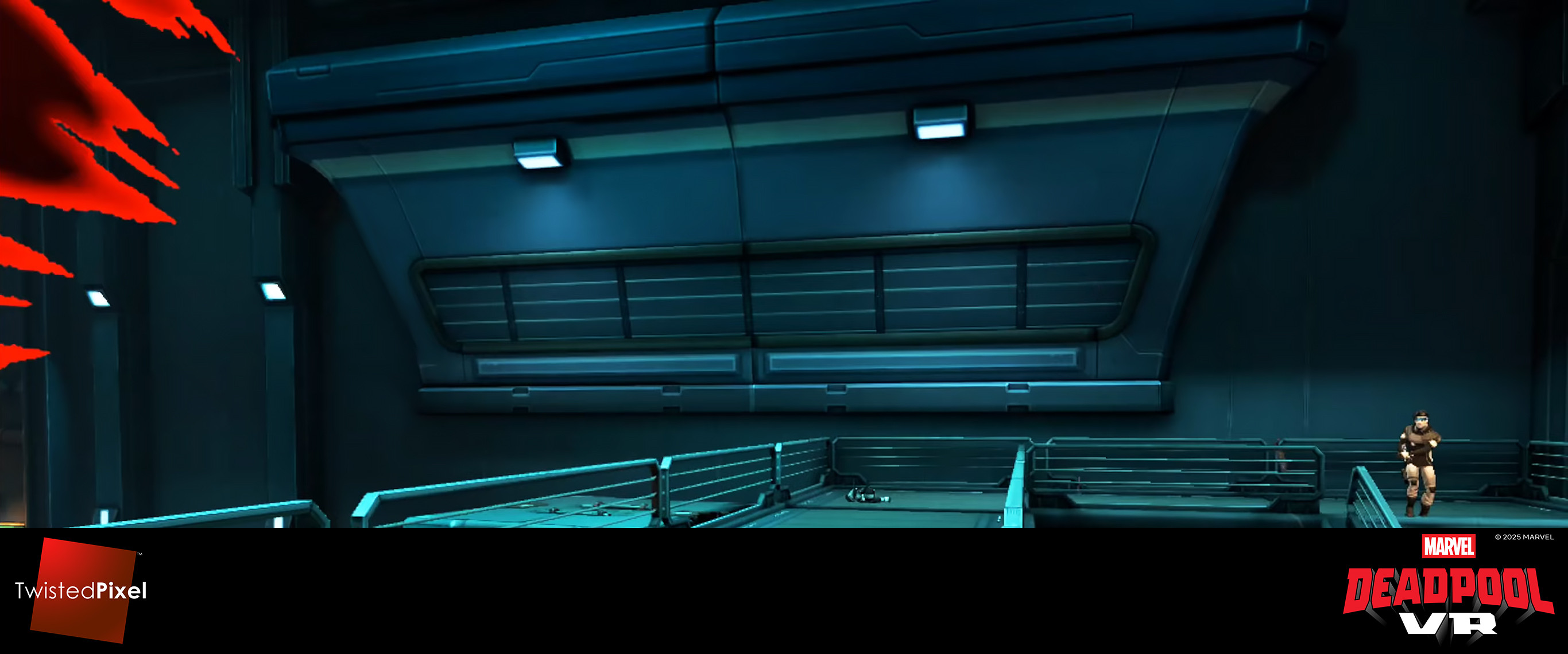 I made the shuttered observation room and the handrails here