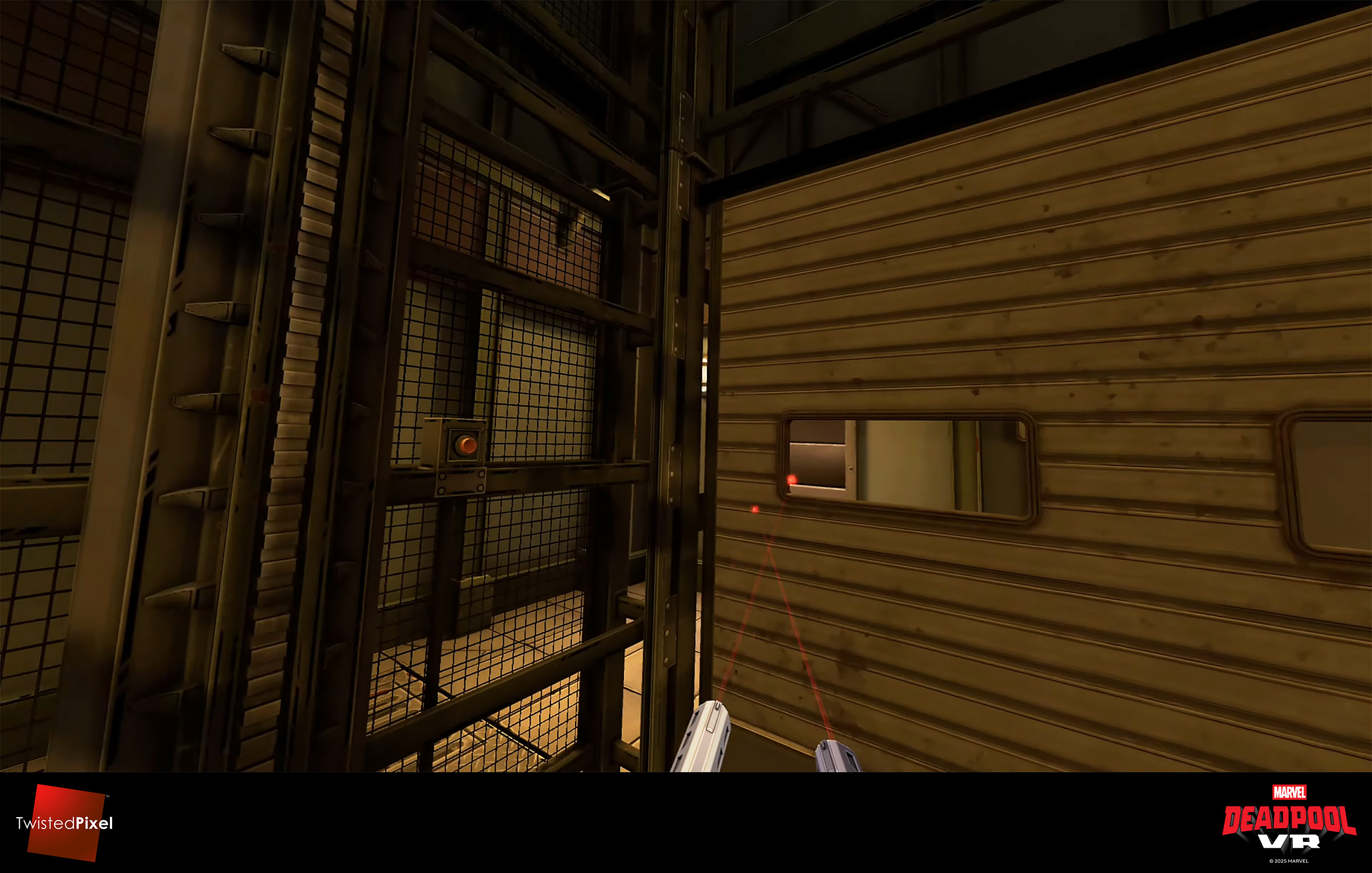 View from inside the lift