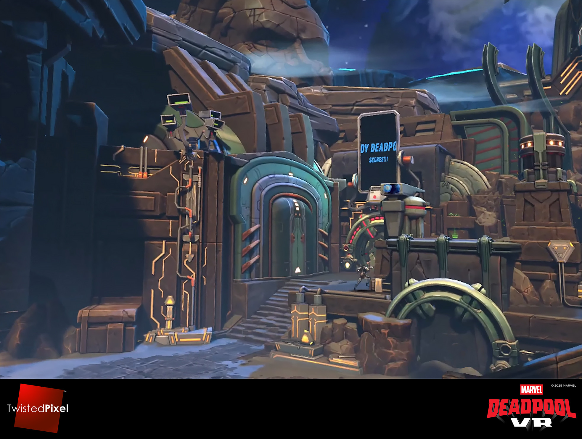 This arena was created by our whole art team, but I was responsible for most of this corner of the map