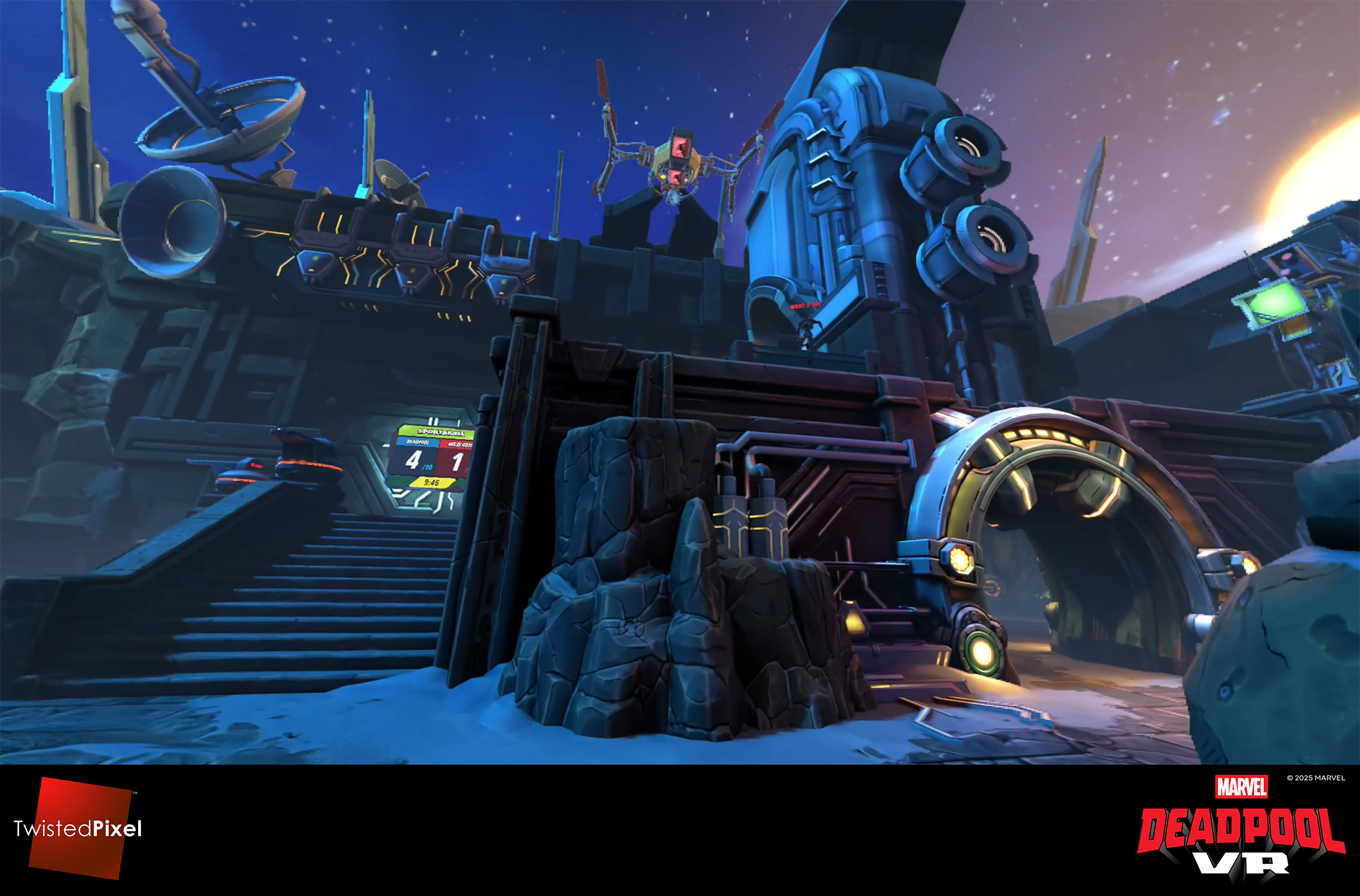 I did the foreground architecture and the boulders in this shot
