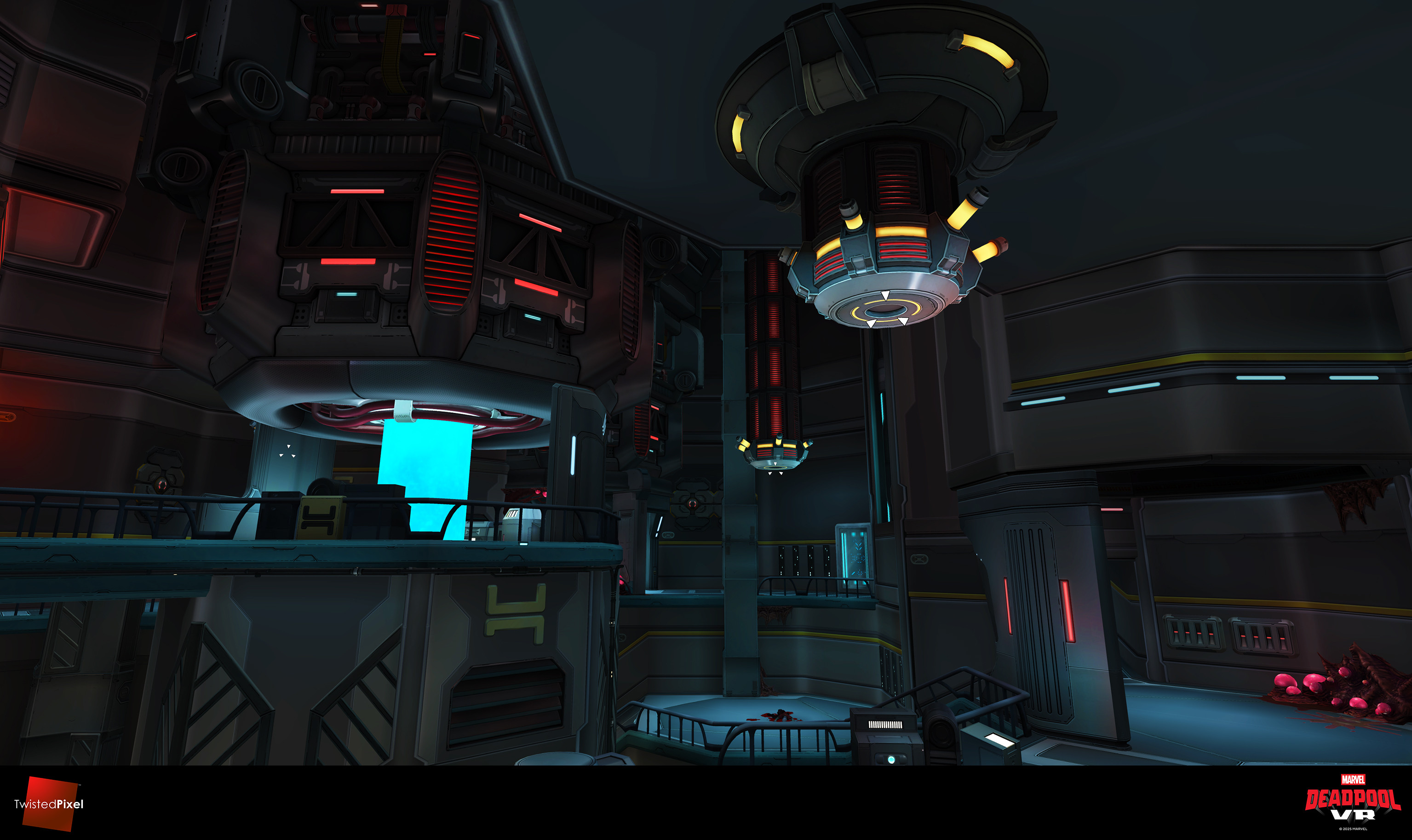 The station's engine room. I collaborated with Rian Smith to make this space