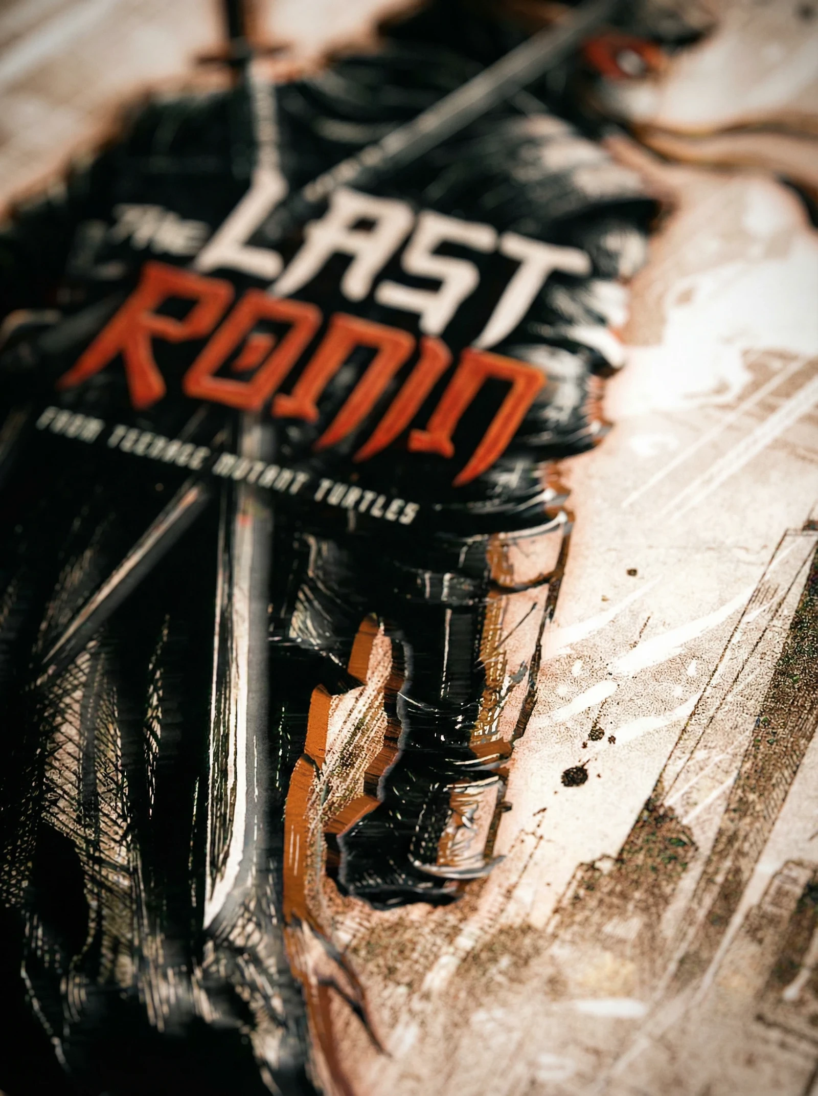 Zoomed cropped close up showing details