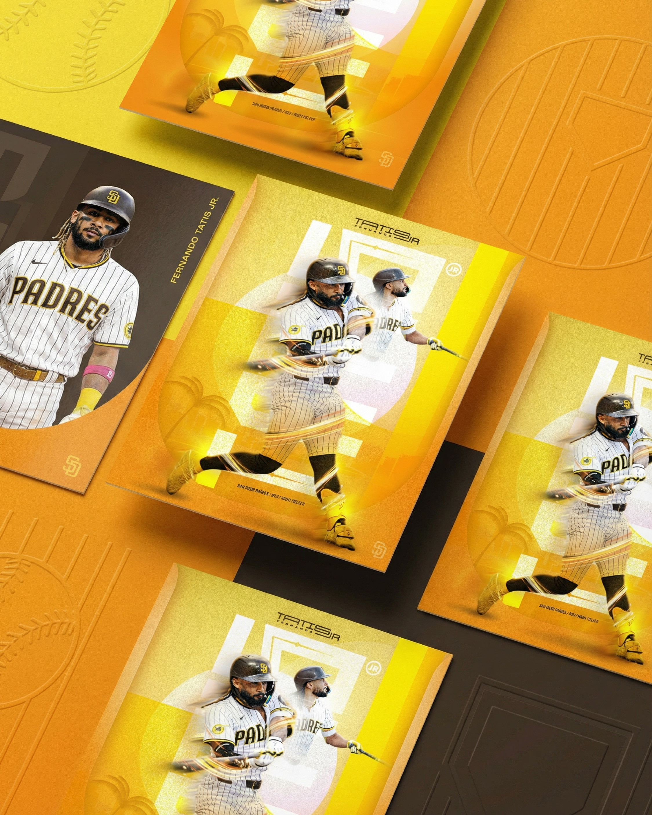 Expanded layout displaying multiple cards together to demonstrate consistency across a potential set or drop