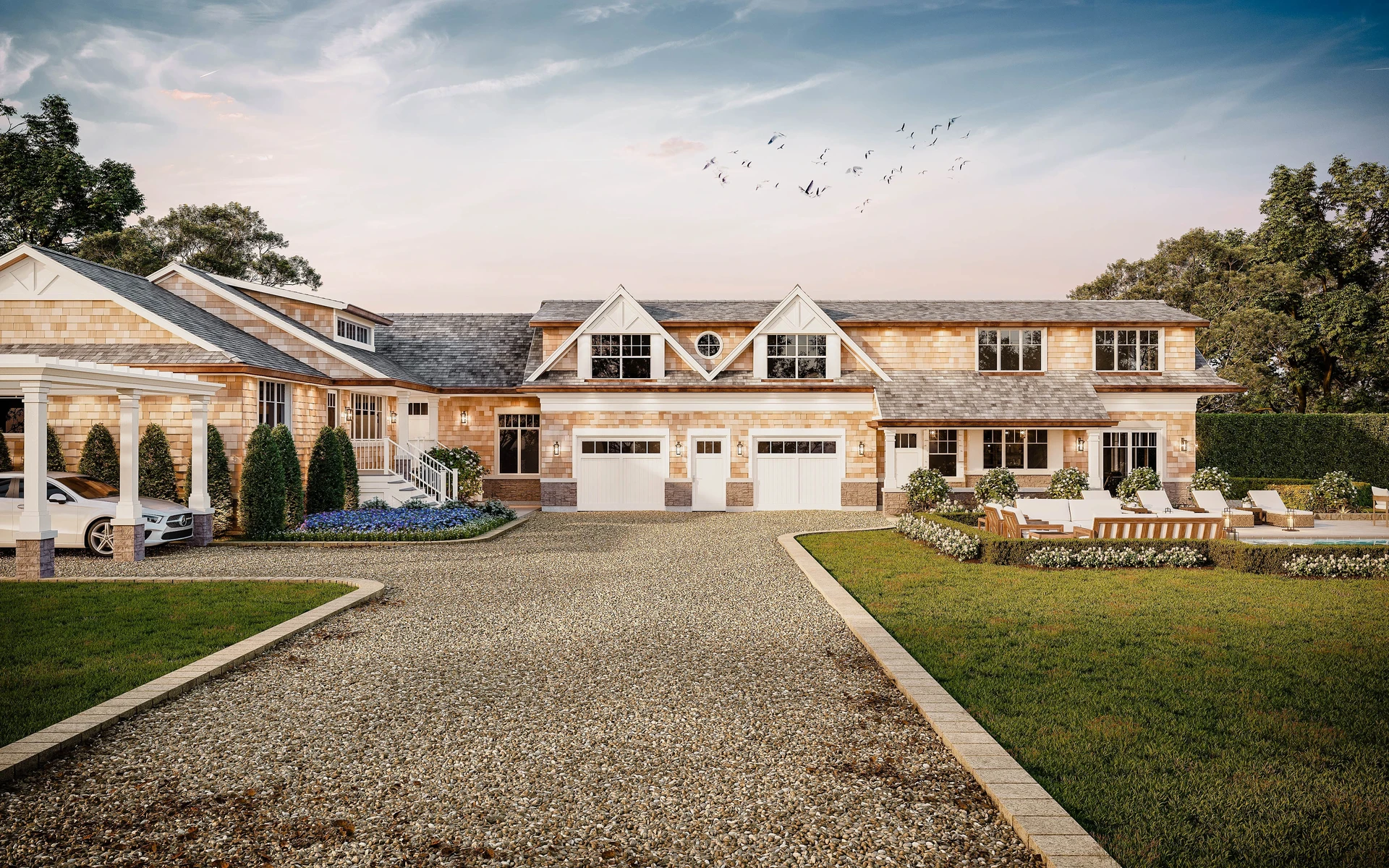 ArtStation - Coastal Shingle House | 3D Exterior Rendering | MR Rendering