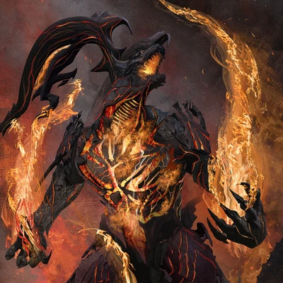 Ifrit, Warden of Inferno (MTG x FF)
