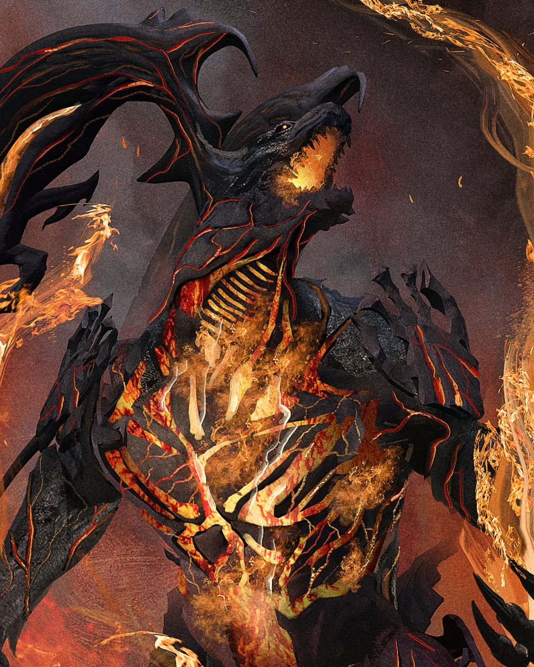 ArtStation - Ifrit, Warden of Inferno (MTG x FF) ArtStation - Ifrit, Warden of Inferno (MTG x FF)