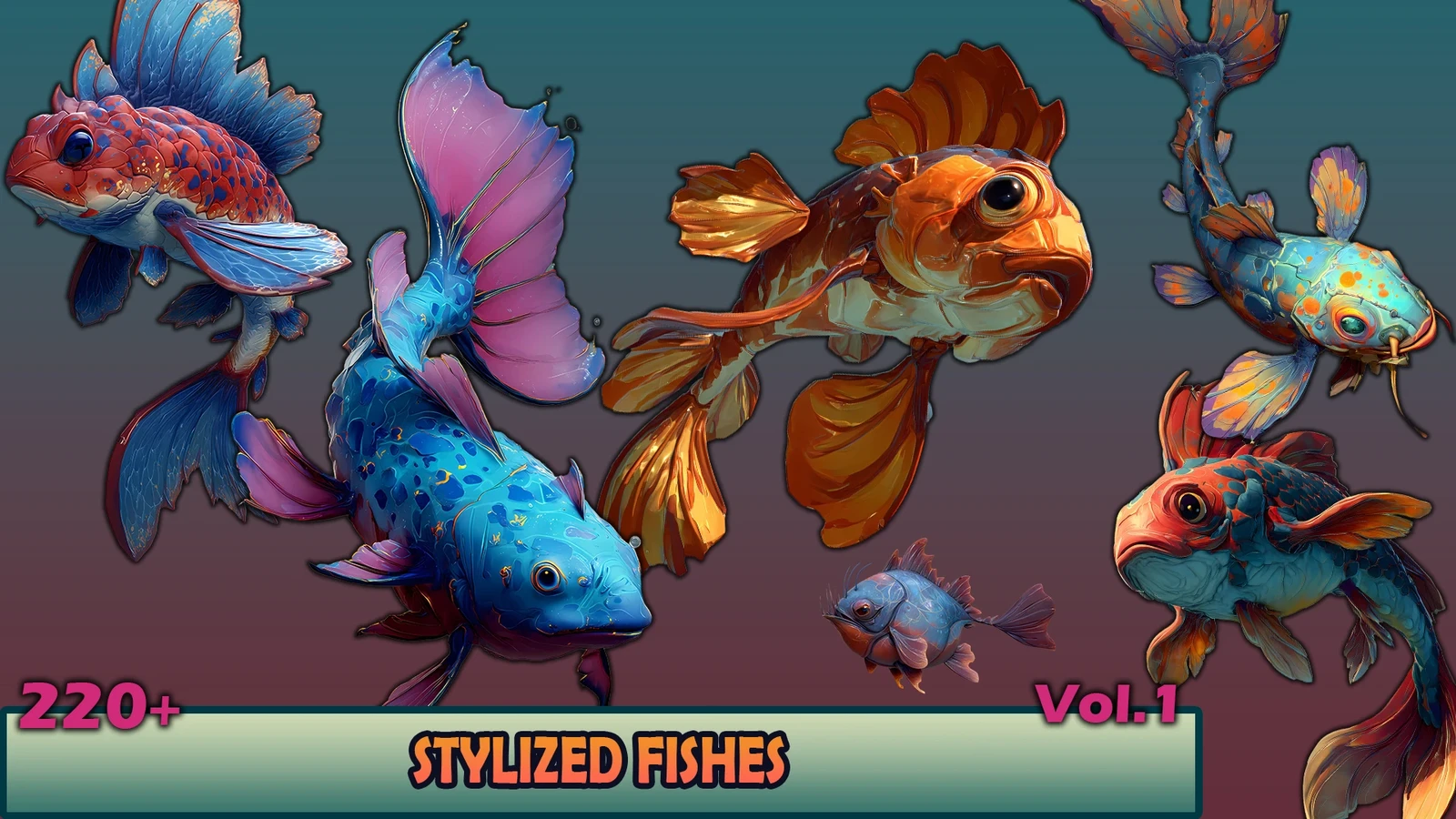 gorgeous fishes illustrations